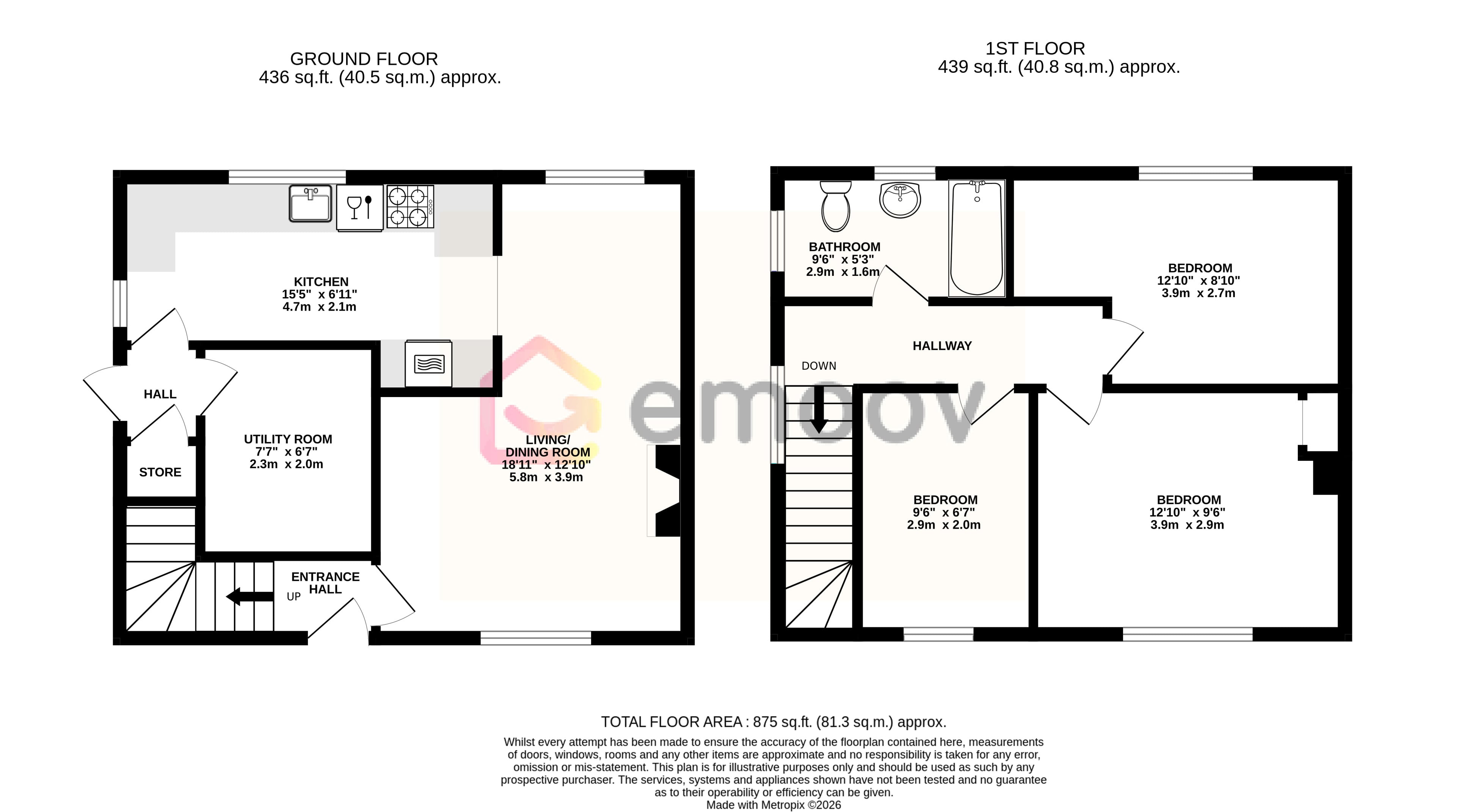 15, The Martins, Stroud floorplan