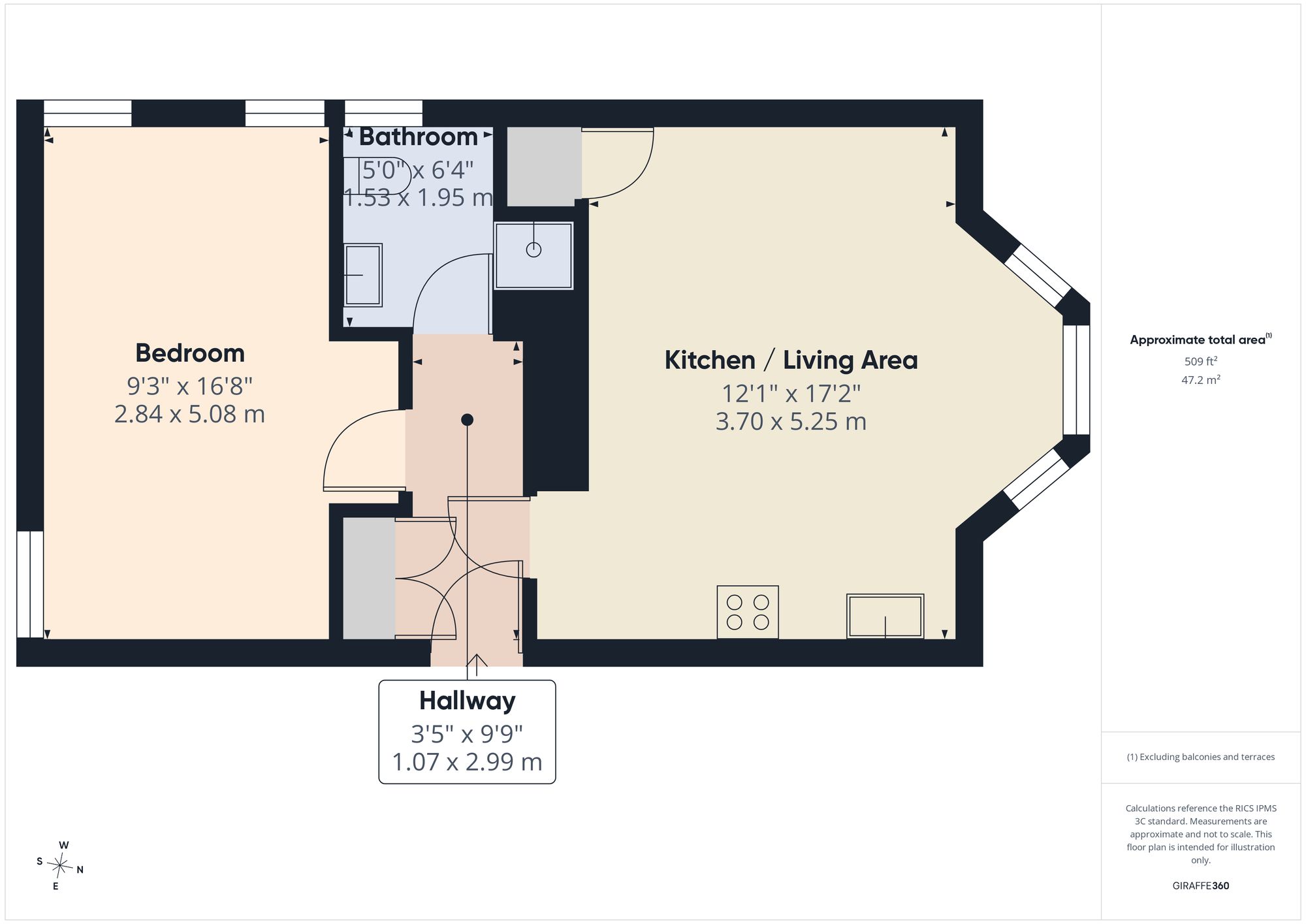 Flat 3, Tynemouth House Tynemouth Road, London floorplan