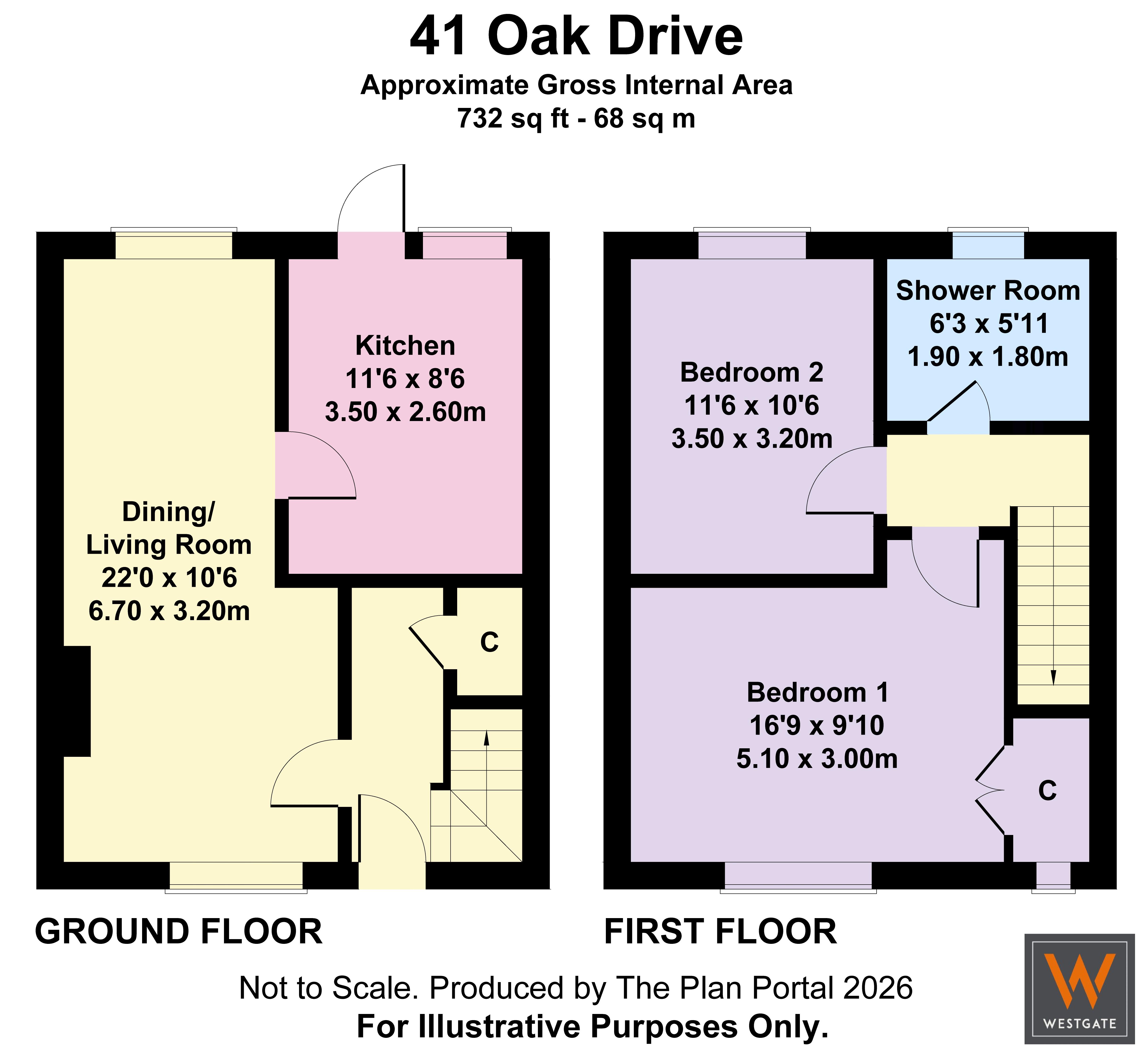 41, Oak Drive, Glasgow floorplan
