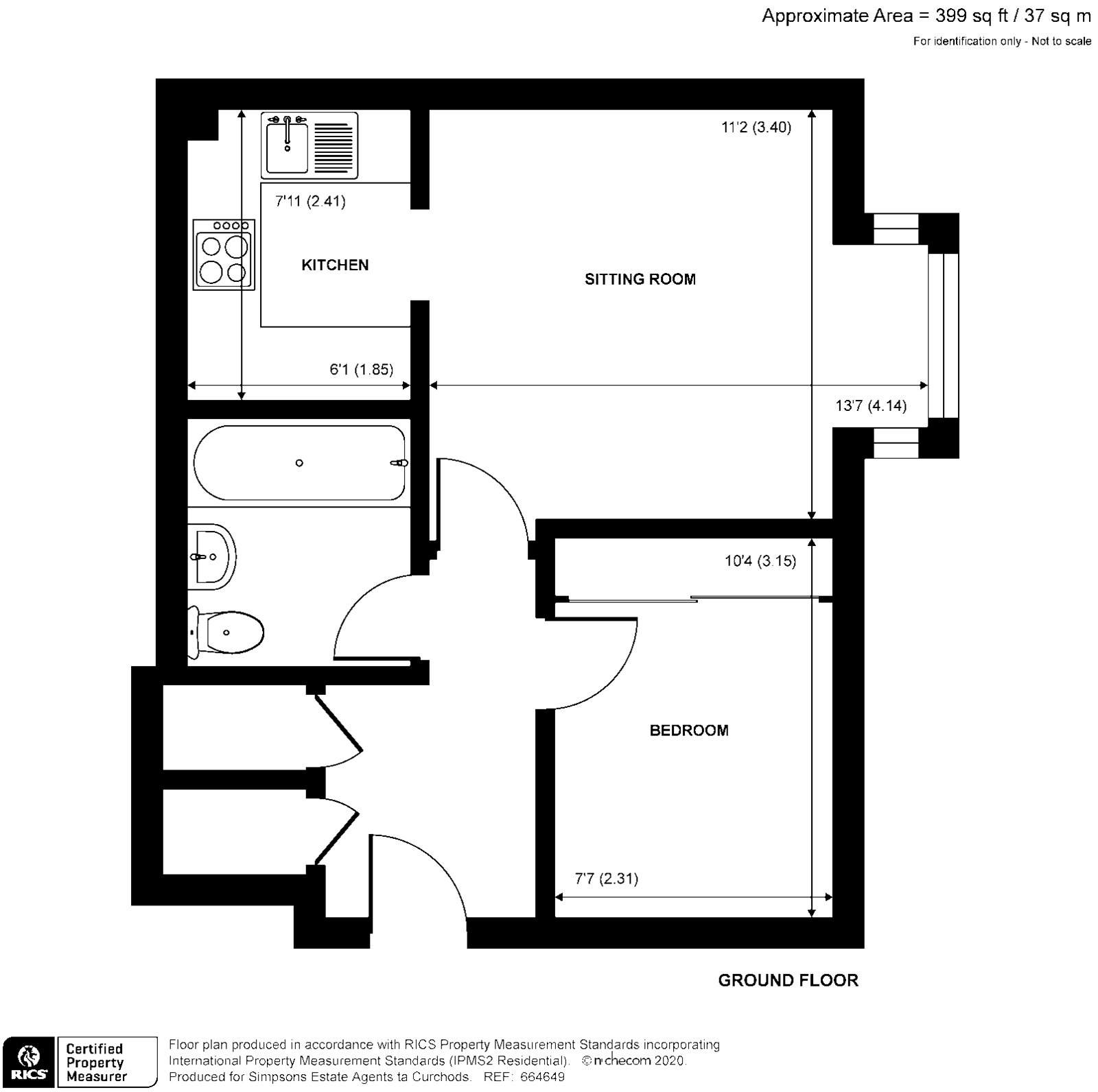 Flat 19, Shepperton Court,, Shepperton Court Drive, Surrey floorplan