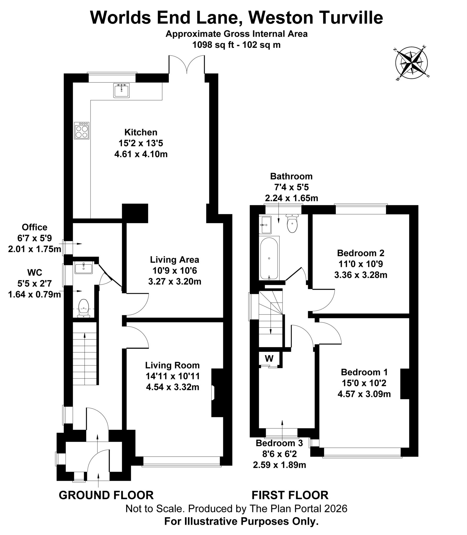 81, Worlds End Lane, Aylesbury floorplan