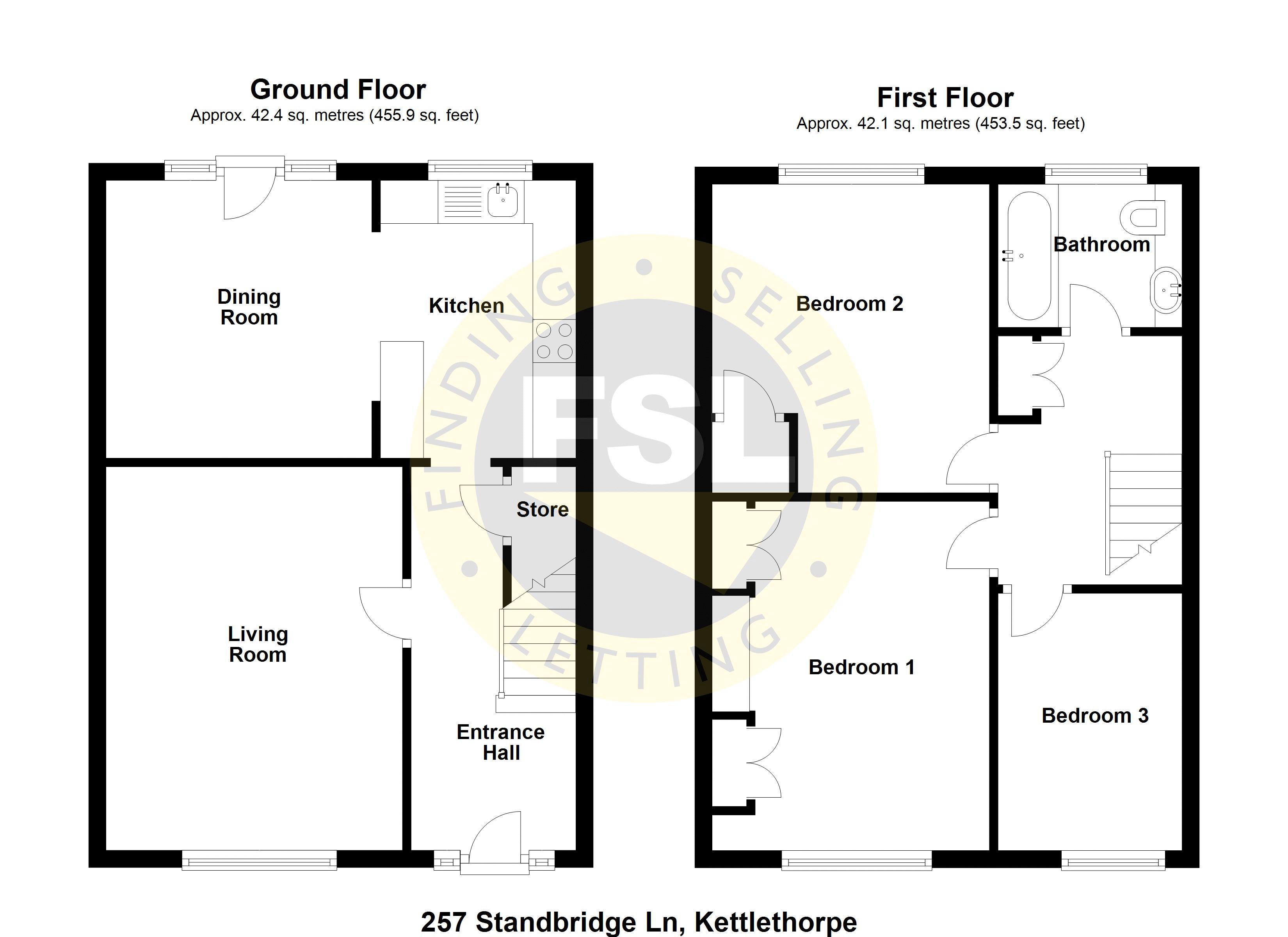 257, Standbridge Lane, Wakefield floorplan