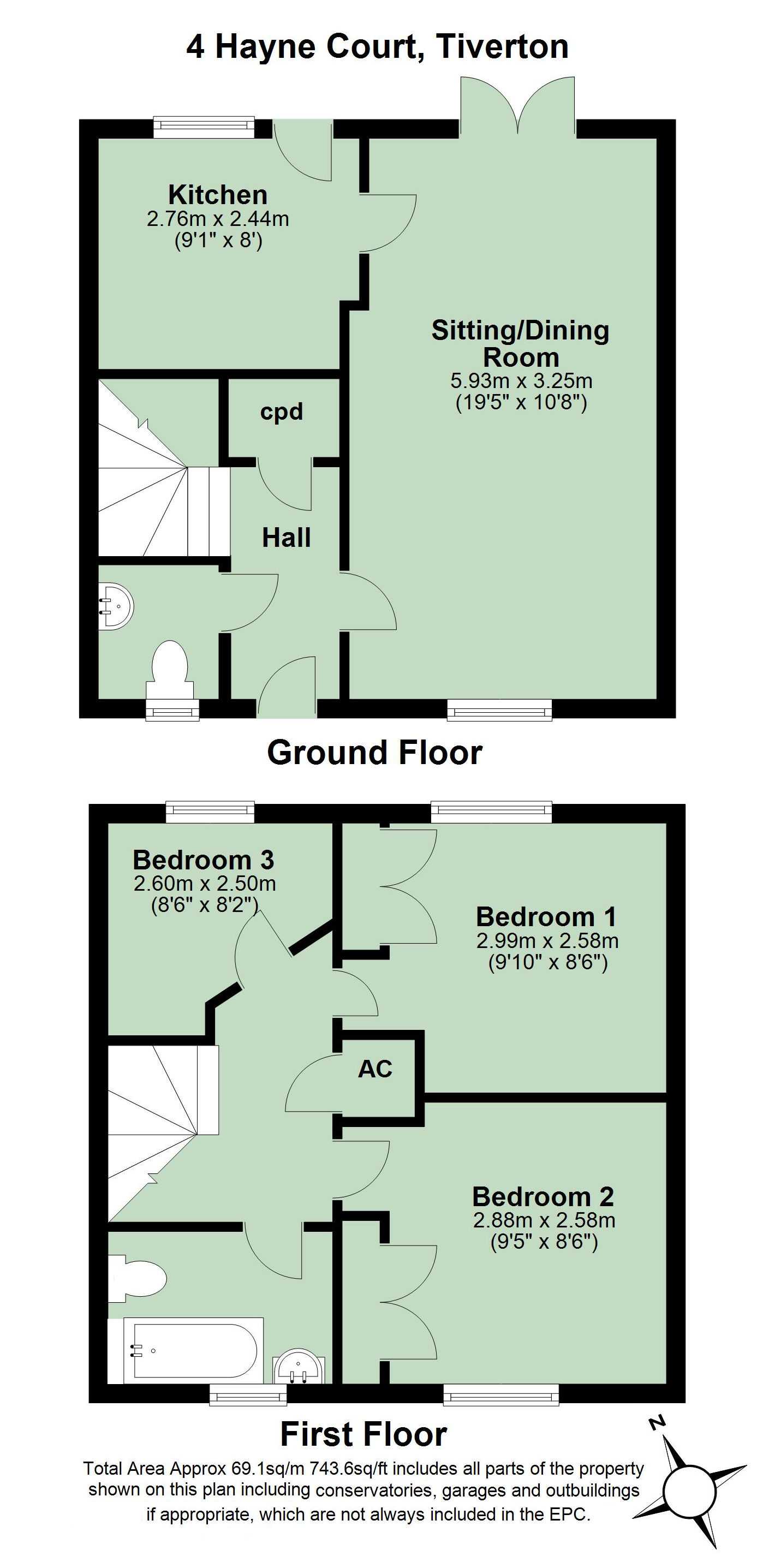 3 Bedrooms End terrace house for sale in Hayne Court, Tiverton EX16