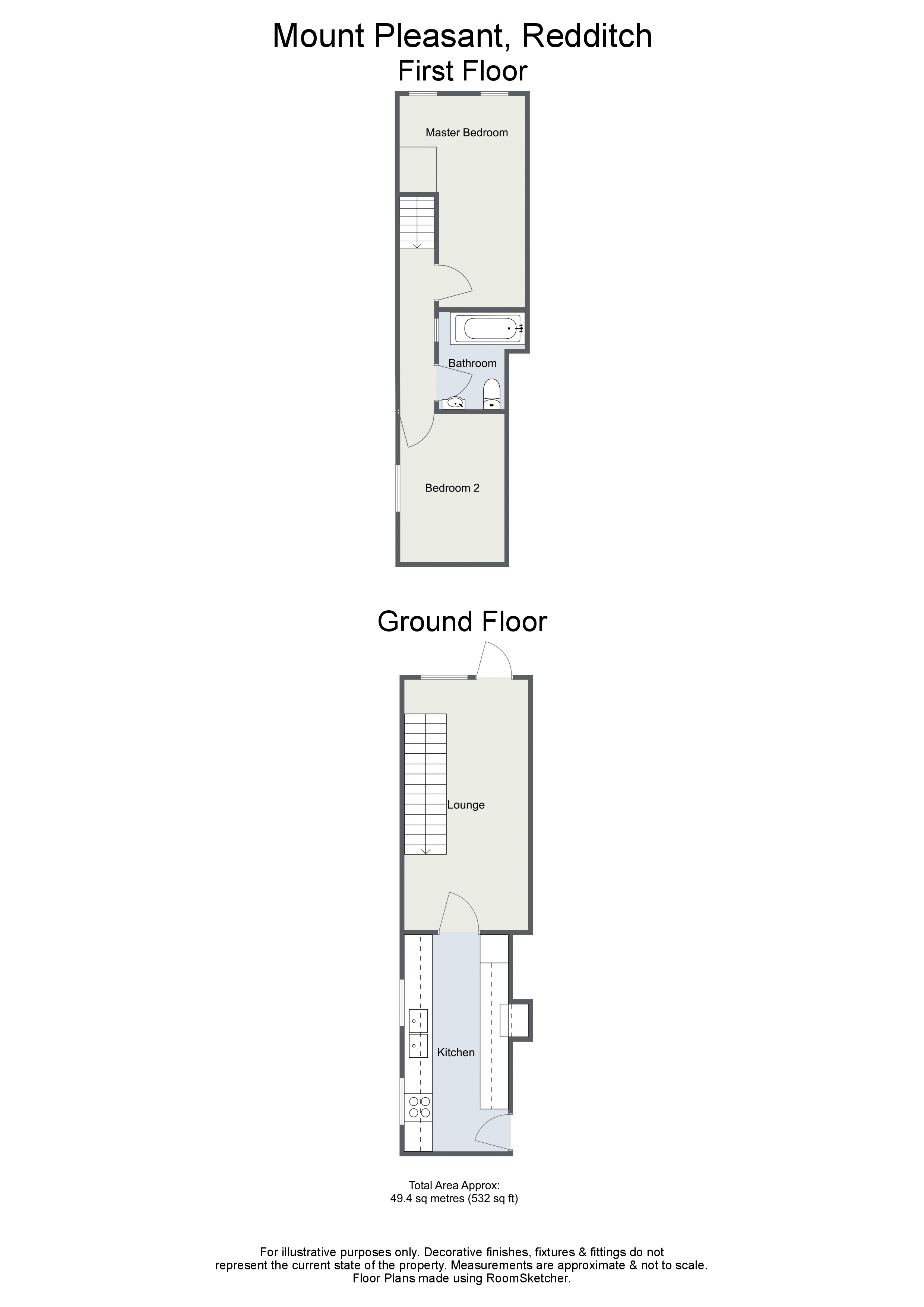 Mount Pleasant, Southcrest, Redditch B97, 2 bedroom terraced house for