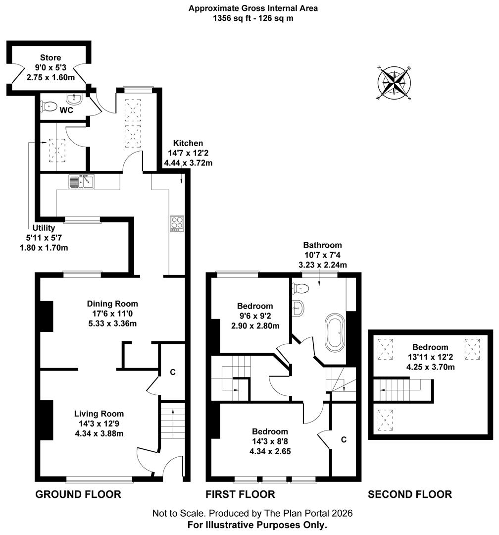 2 Markstone Cottages, Duck Street, Blandford Forum floorplan