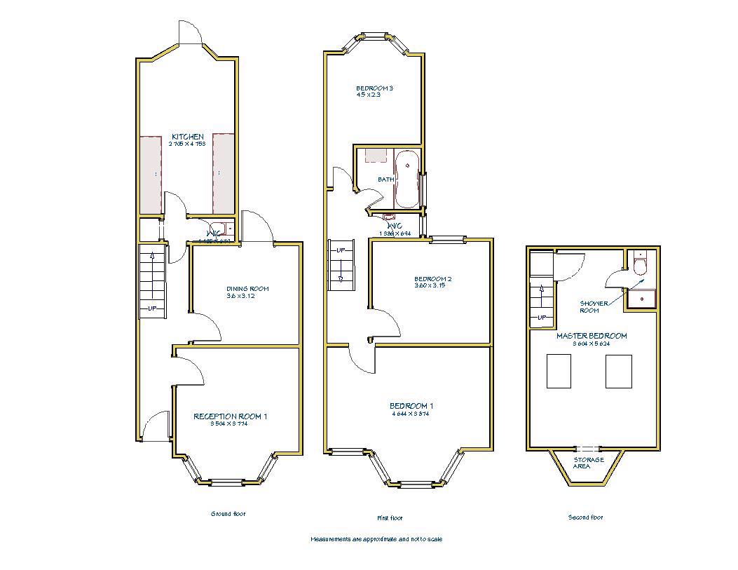 113, Langham Road, London floorplan