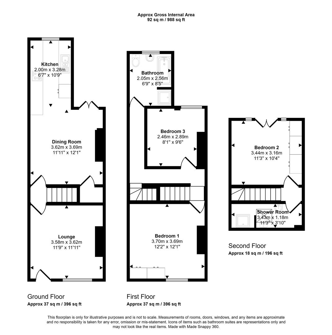 Helmton Road, Sheffield S8, 3 bedroom terraced house for sale