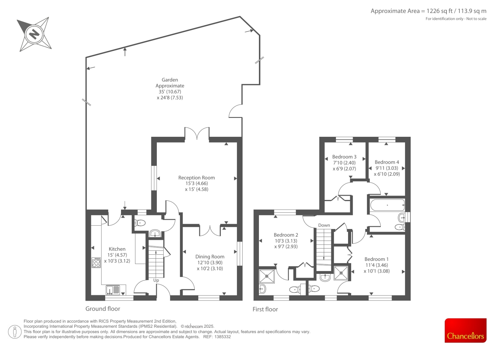 40, Goodwood Close, Bicester floorplan