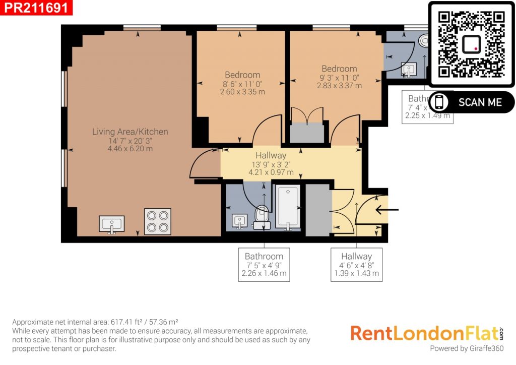 Stanhope Gardens, South Kensington floorplan