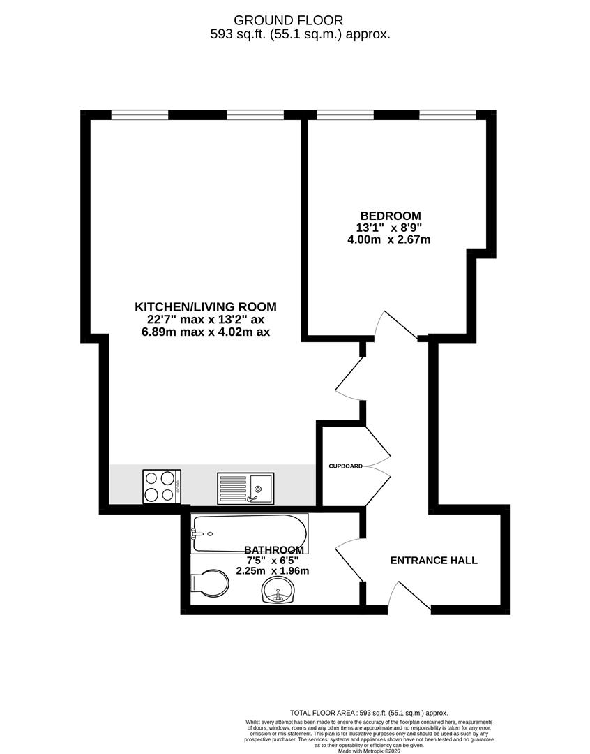 Apartment 2, Double Reynolds Warehouse, Gloucester floorplan