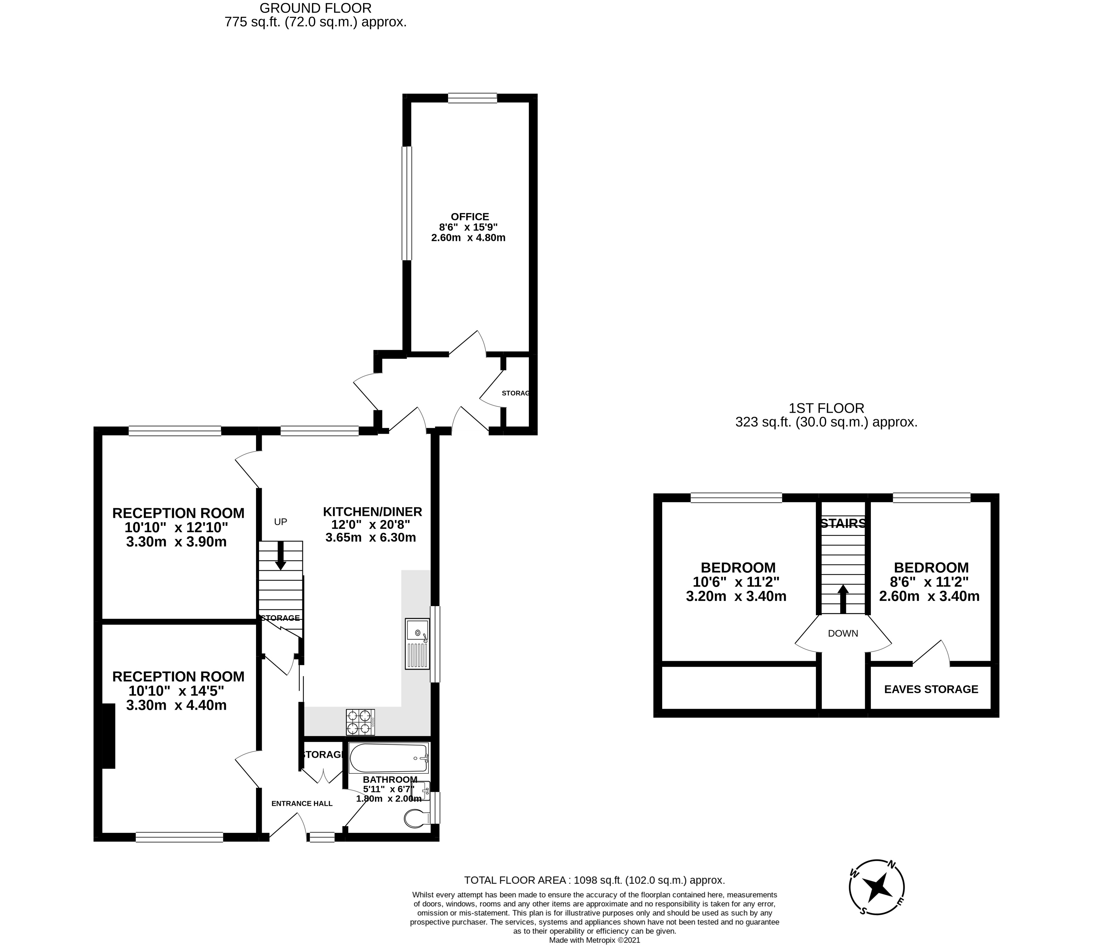 Chiswell Green Lane, St. Albans, Hertfordshire AL2, 3 bedroom bungalow