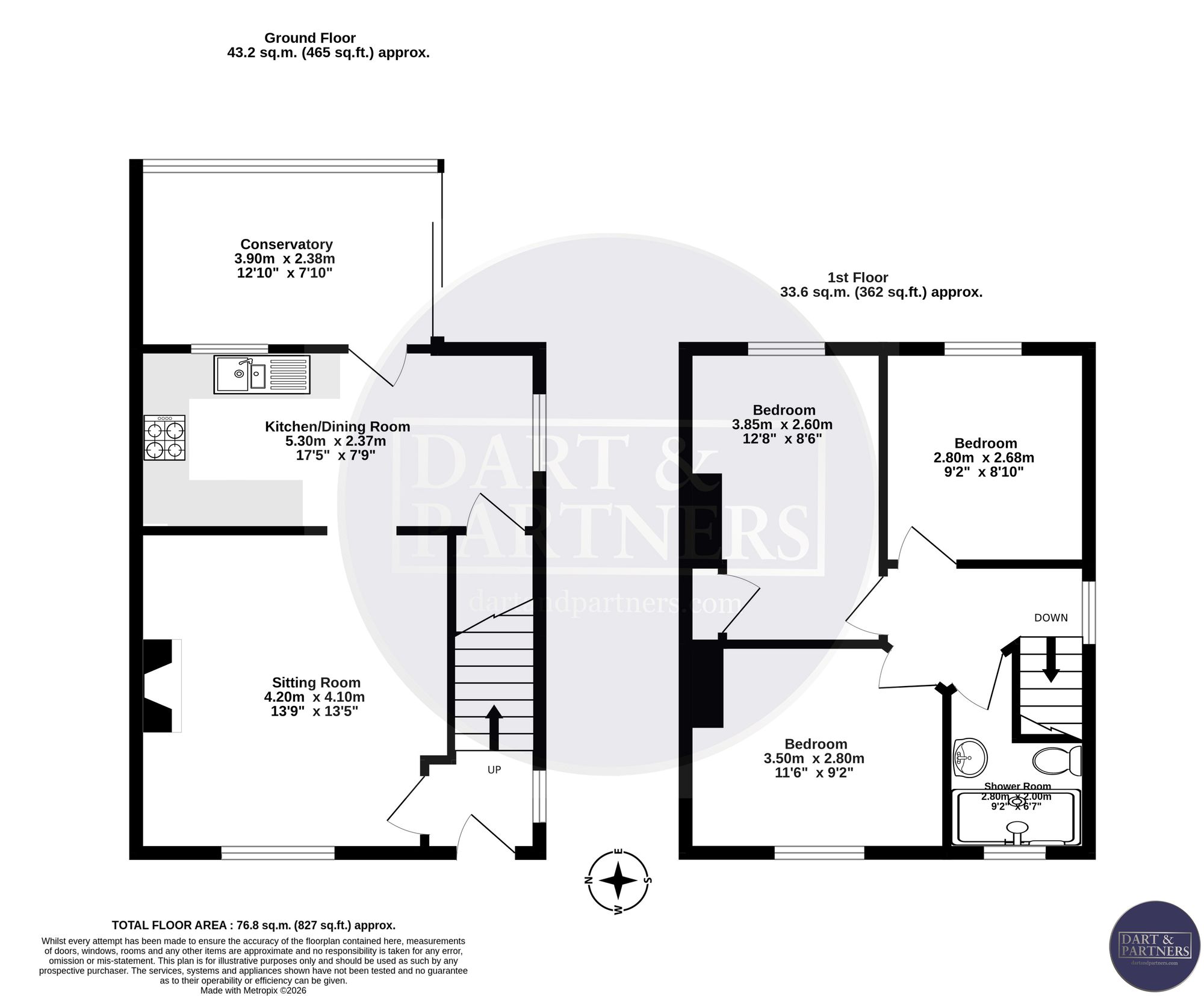 20 Third Avenue, Dawlish floorplan
