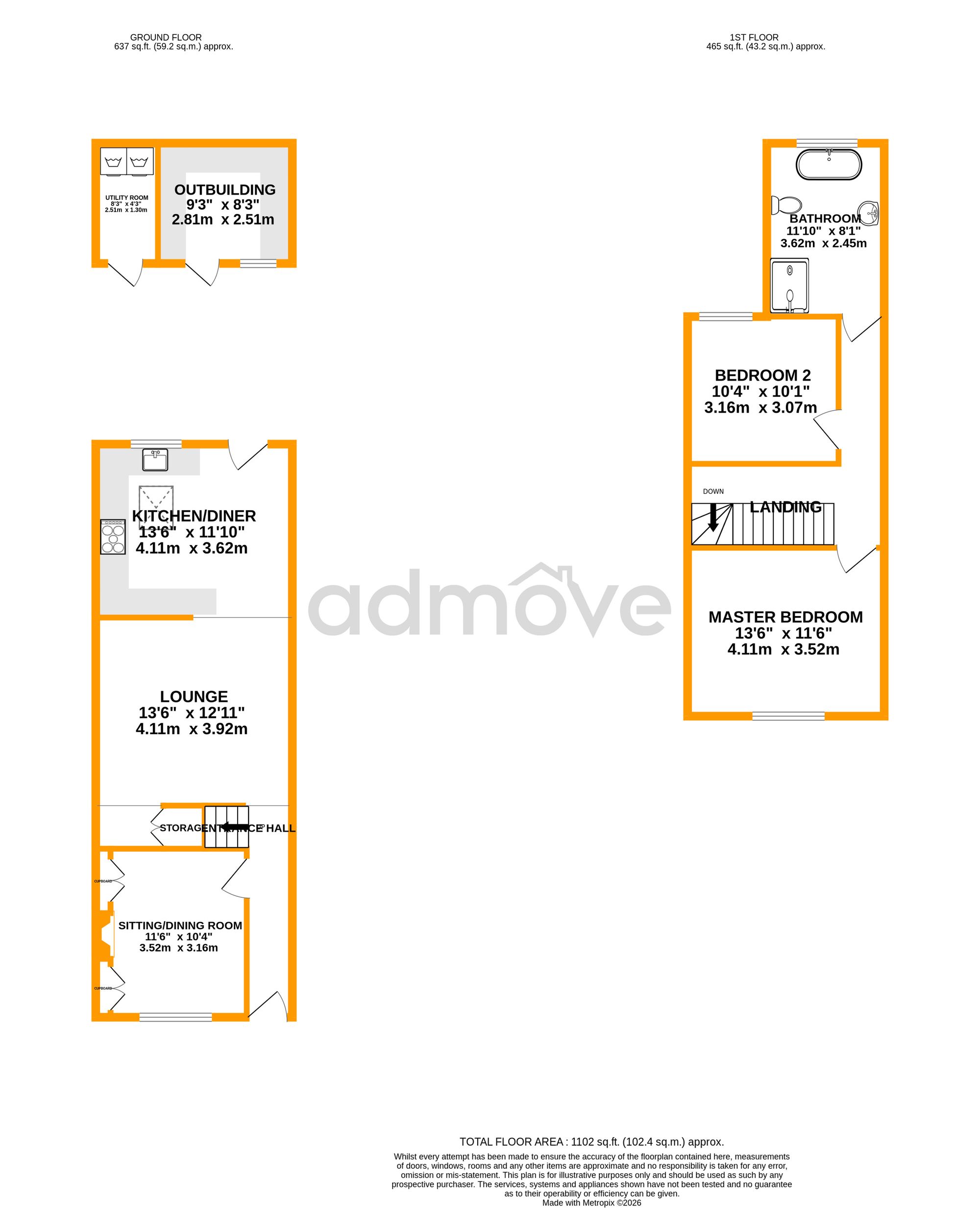 2 Taylor Street, Warrington floorplan
