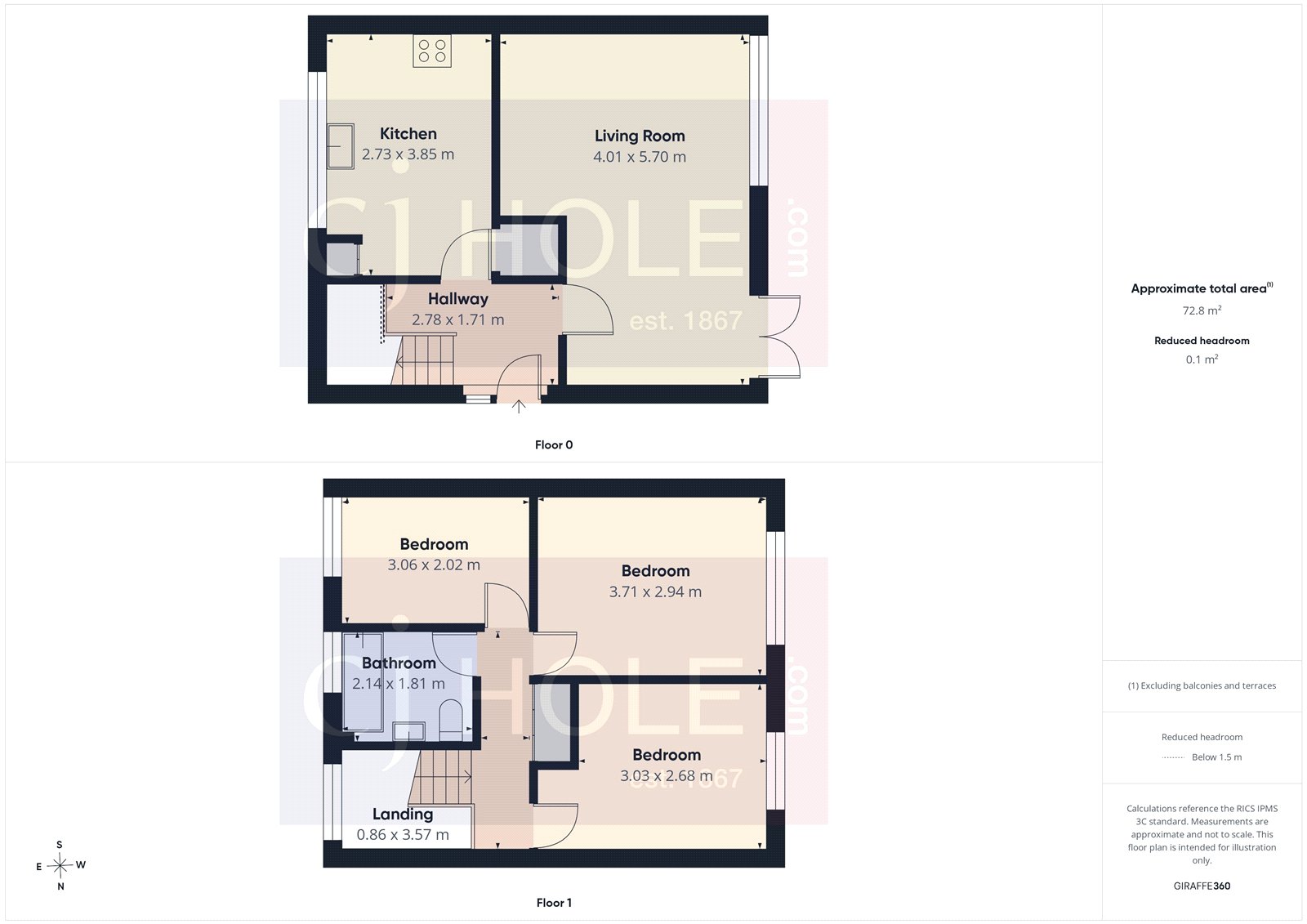 1, Albany Way, Bristol floorplan
