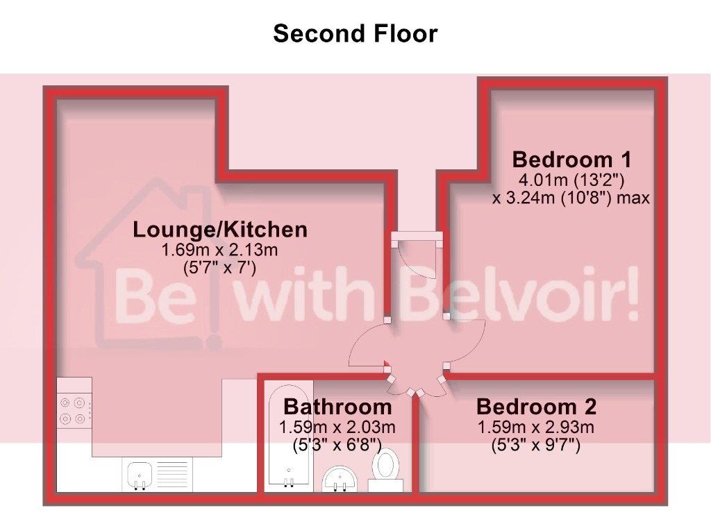 Flat 6, 45, Beaconsfield Villas, Brighton floorplan