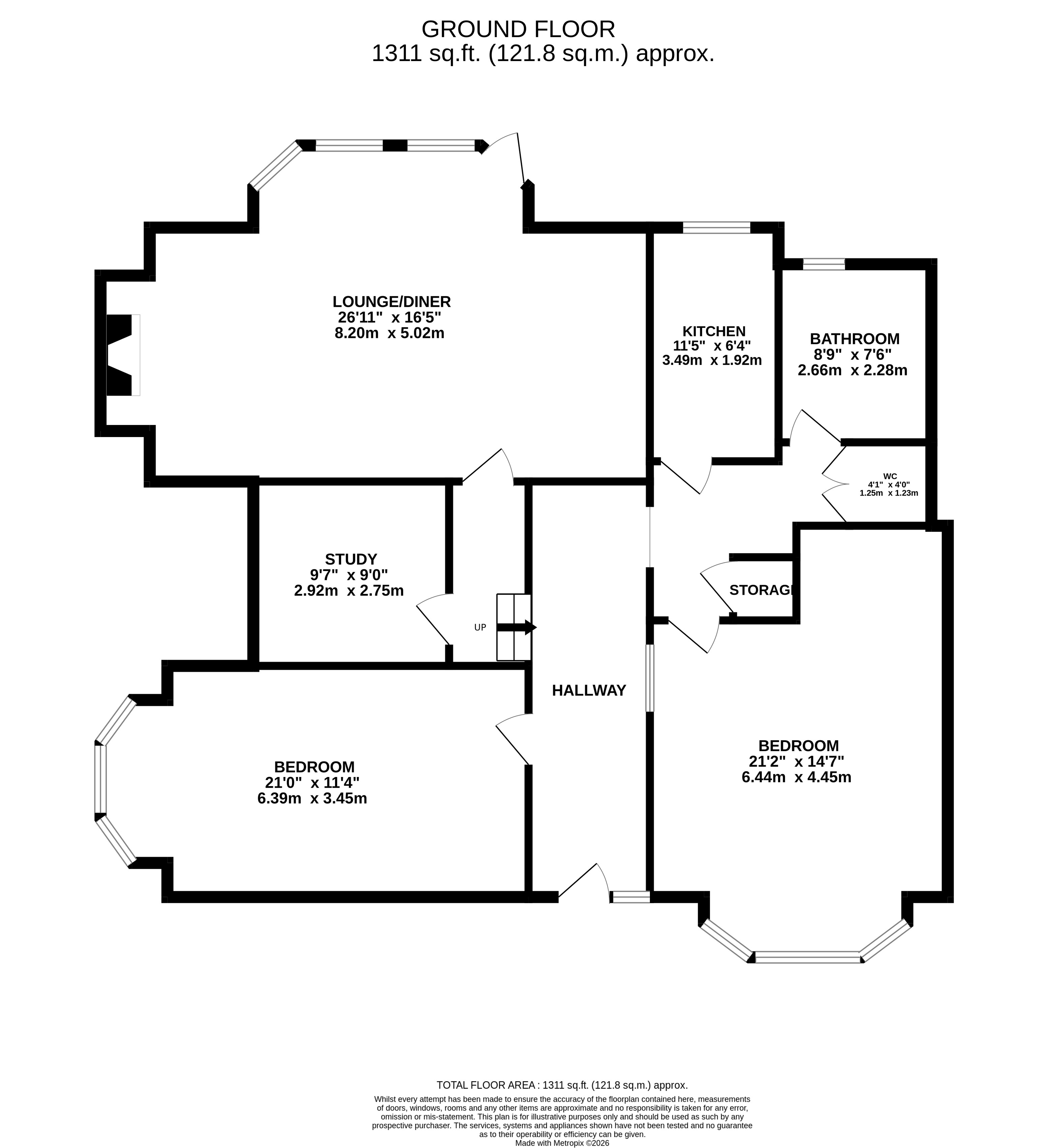 1  Arden Mead , Staveley Road, Eastbourne floorplan