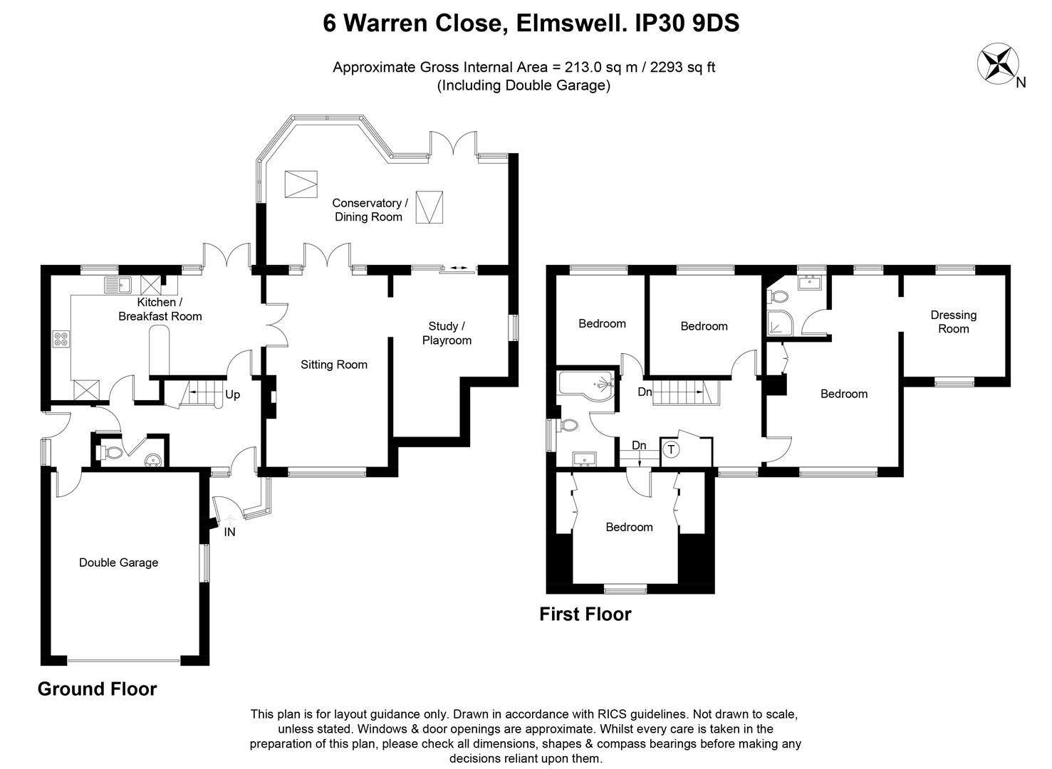 6, Warren Close, Bury St. Edmunds floorplan