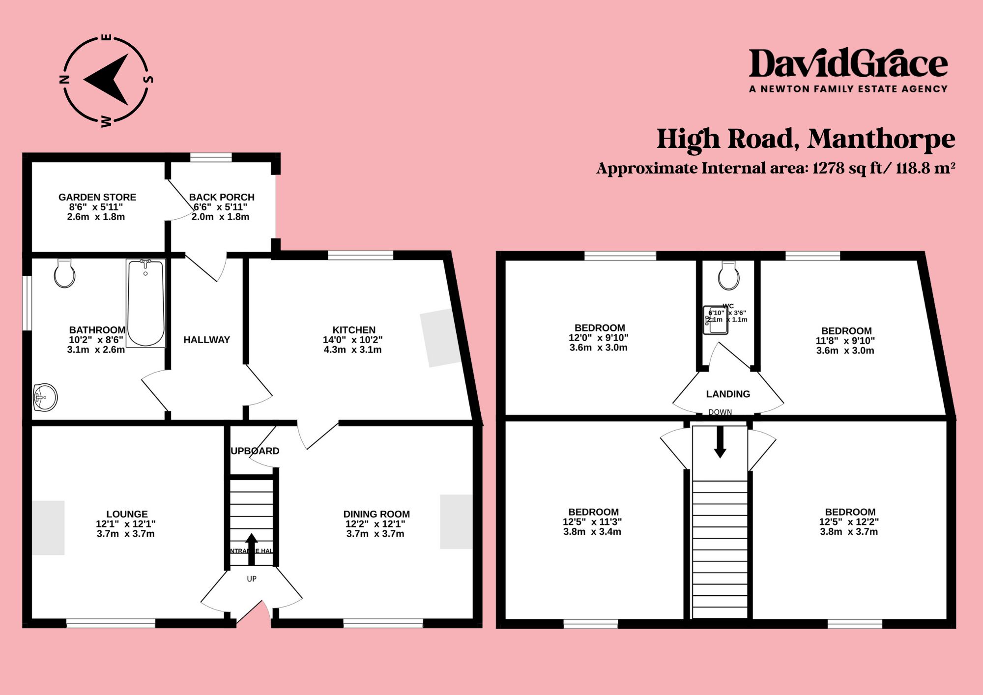 14 High Road, Grantham floorplan