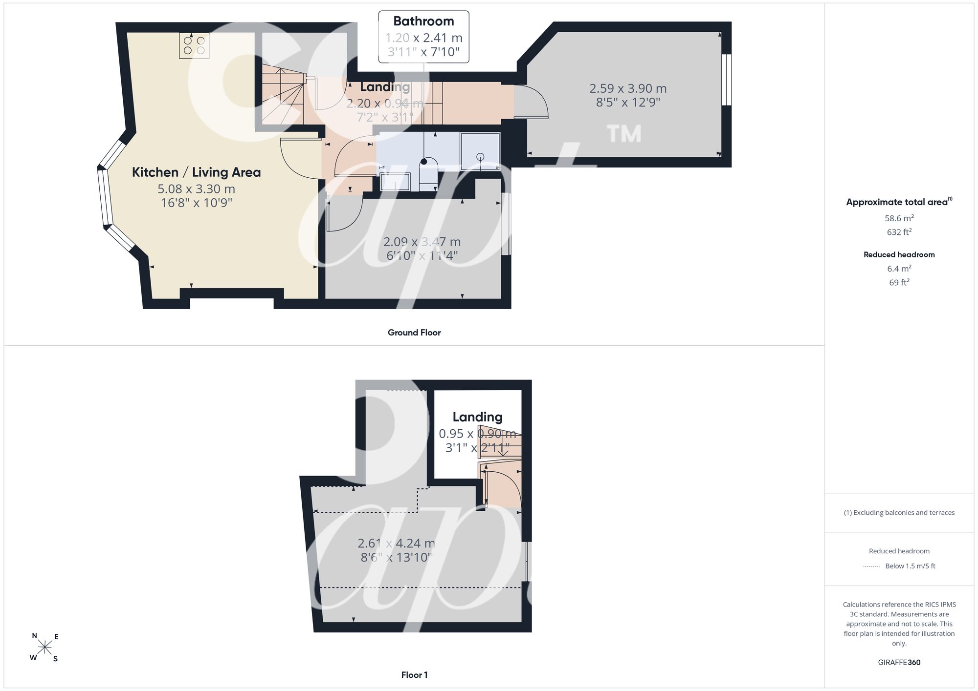 Flat 3, 184 Lewes Road, Brighton floorplan