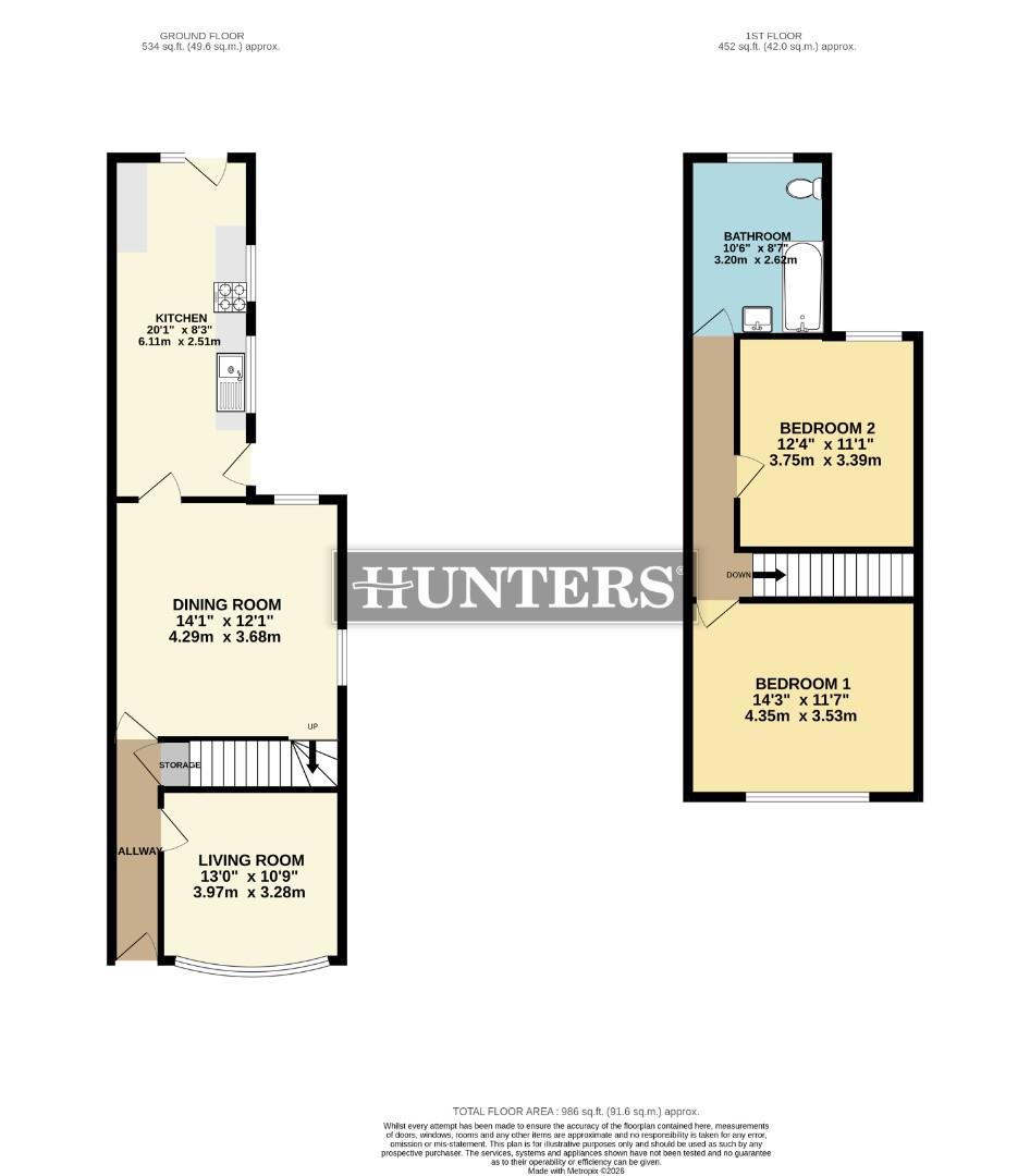 143, Station Road, Scunthorpe floorplan