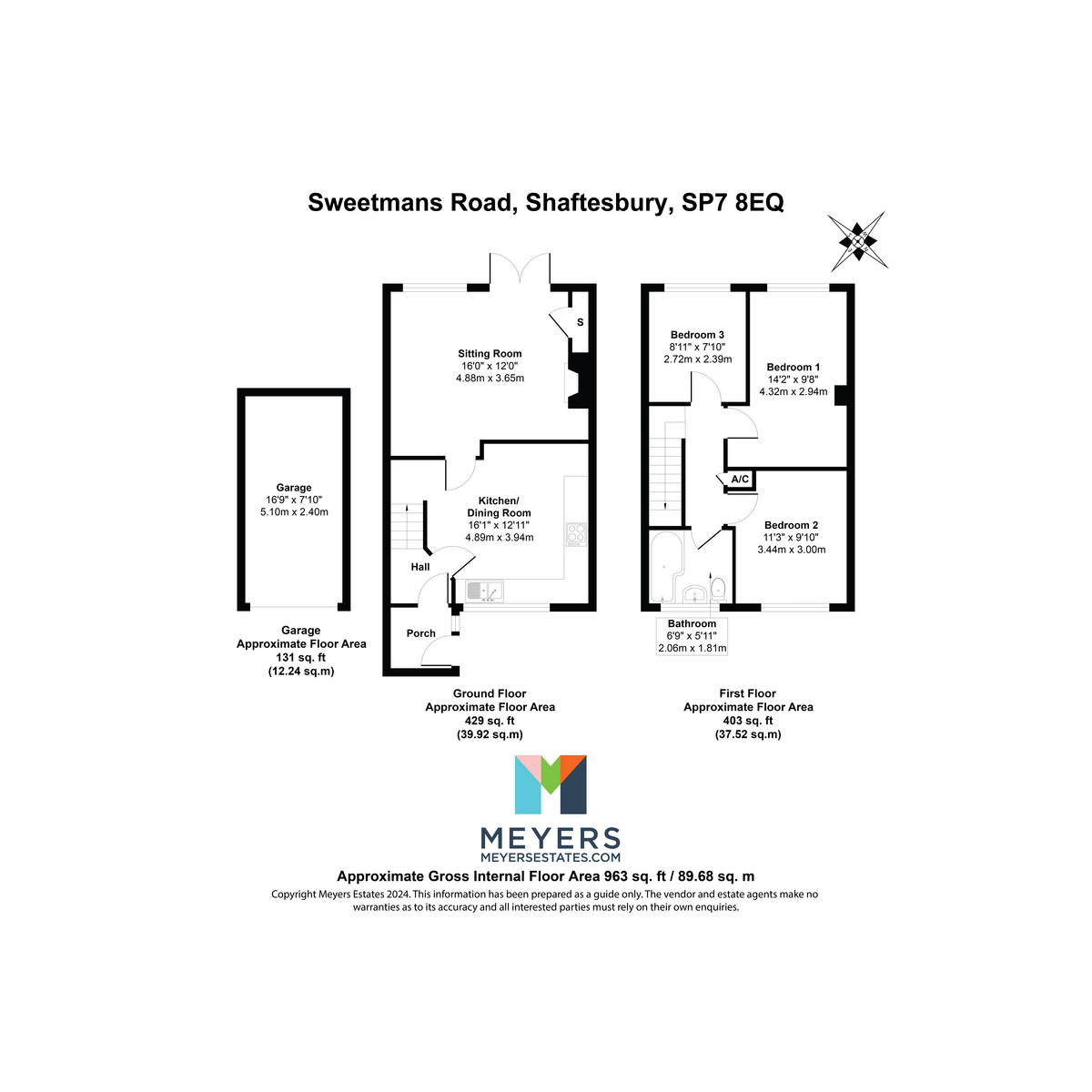 3, Sweetmans Road, Shaftesbury floorplan