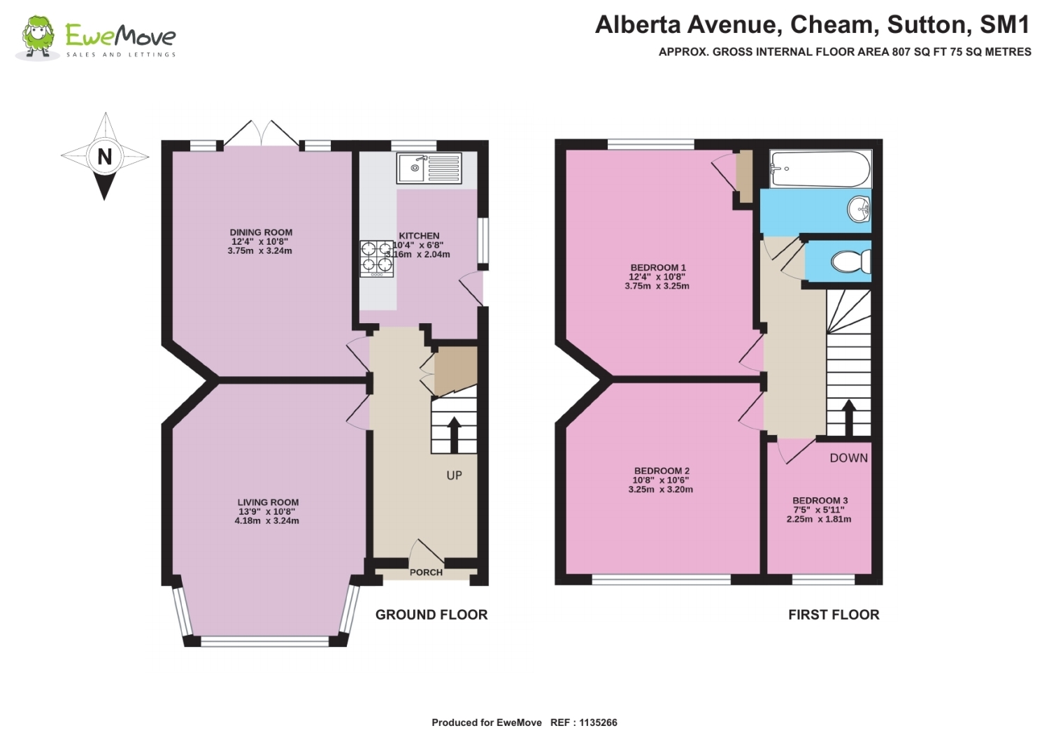 3 bed semidetached house for sale in Alberta Avenue, Cheam, Sutton SM1