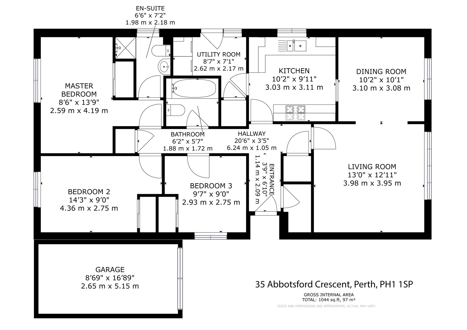 Abbotsford Crescent, Perth PH1, 3 bedroom detached bungalow for sale