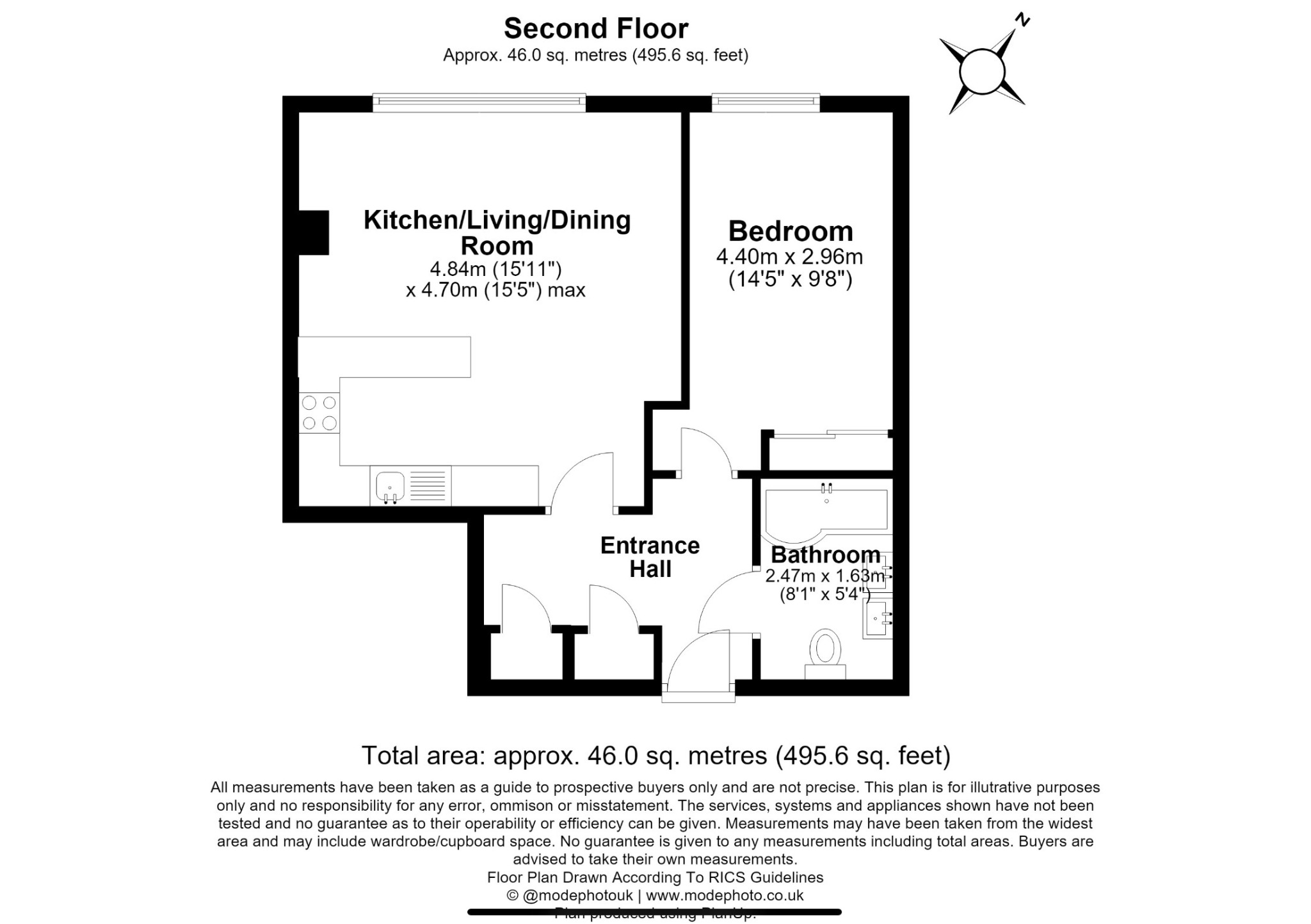 Flat 12, Southall Lodge, Collier Row floorplan