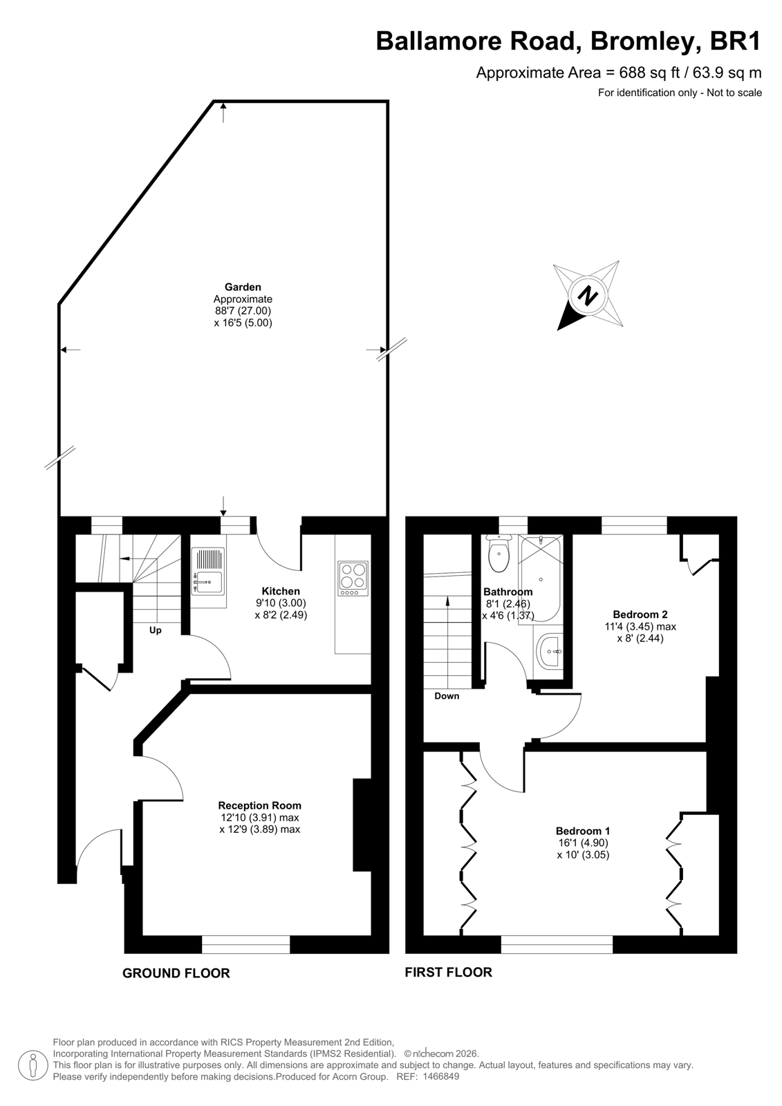 9, Ballamore Road, Bromley floorplan