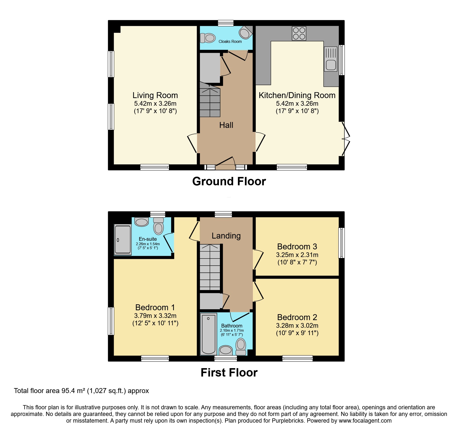 1, Hickleton Grove, Wrexham floorplan