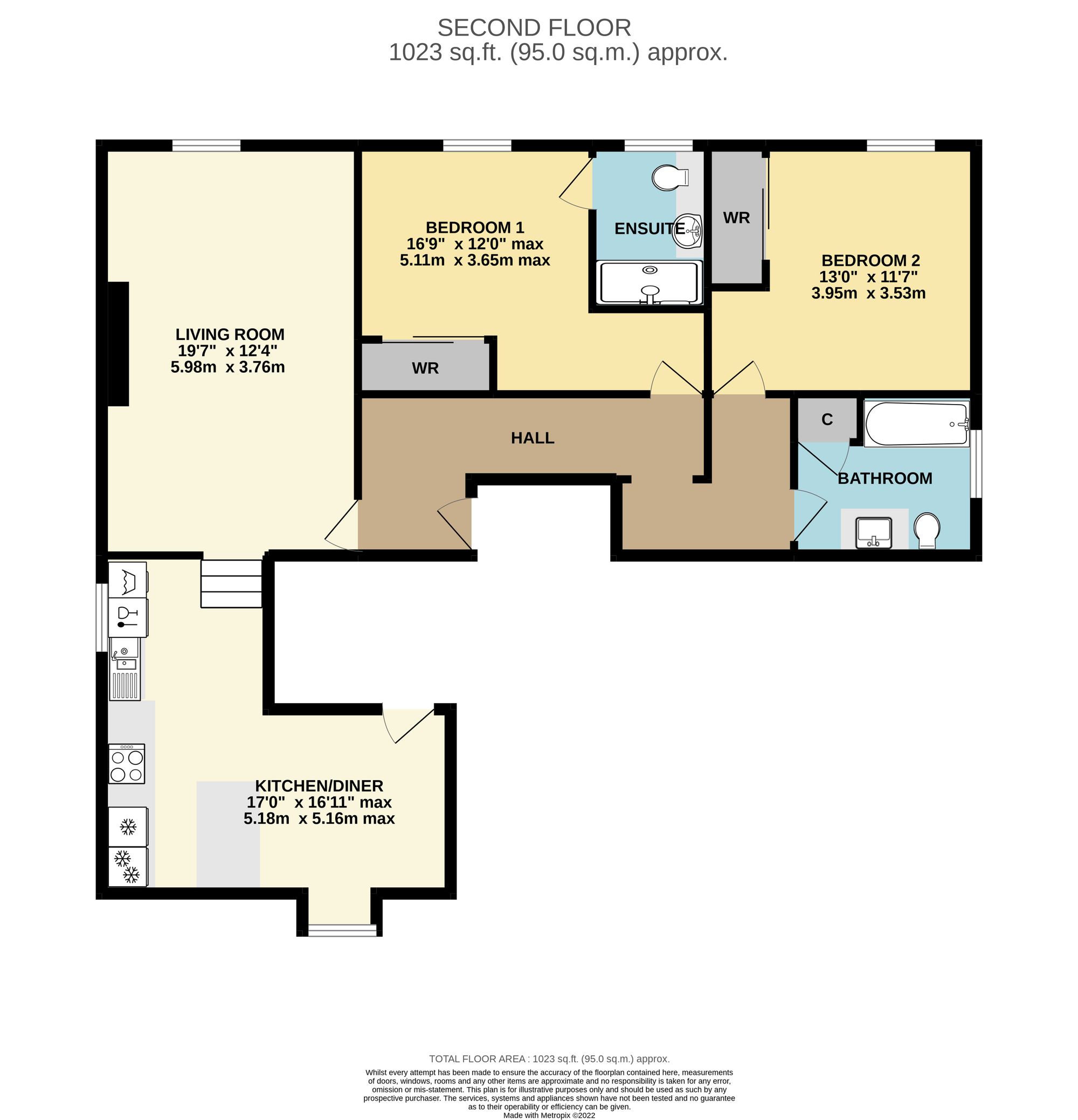 Apt 5, Windsor House The Crescent, Taunton floorplan