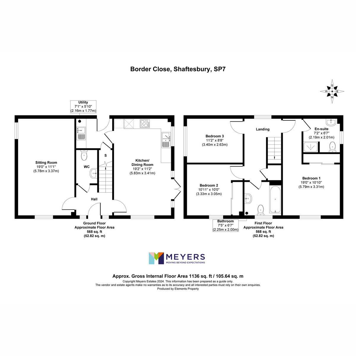 11, Border Close, Shaftesbury floorplan