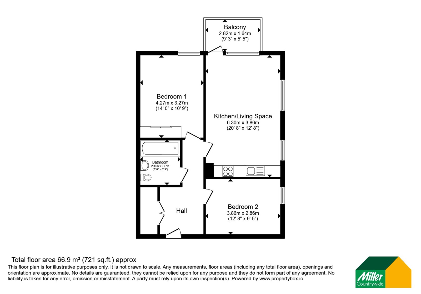 34, Kingdom Street, Devon floorplan