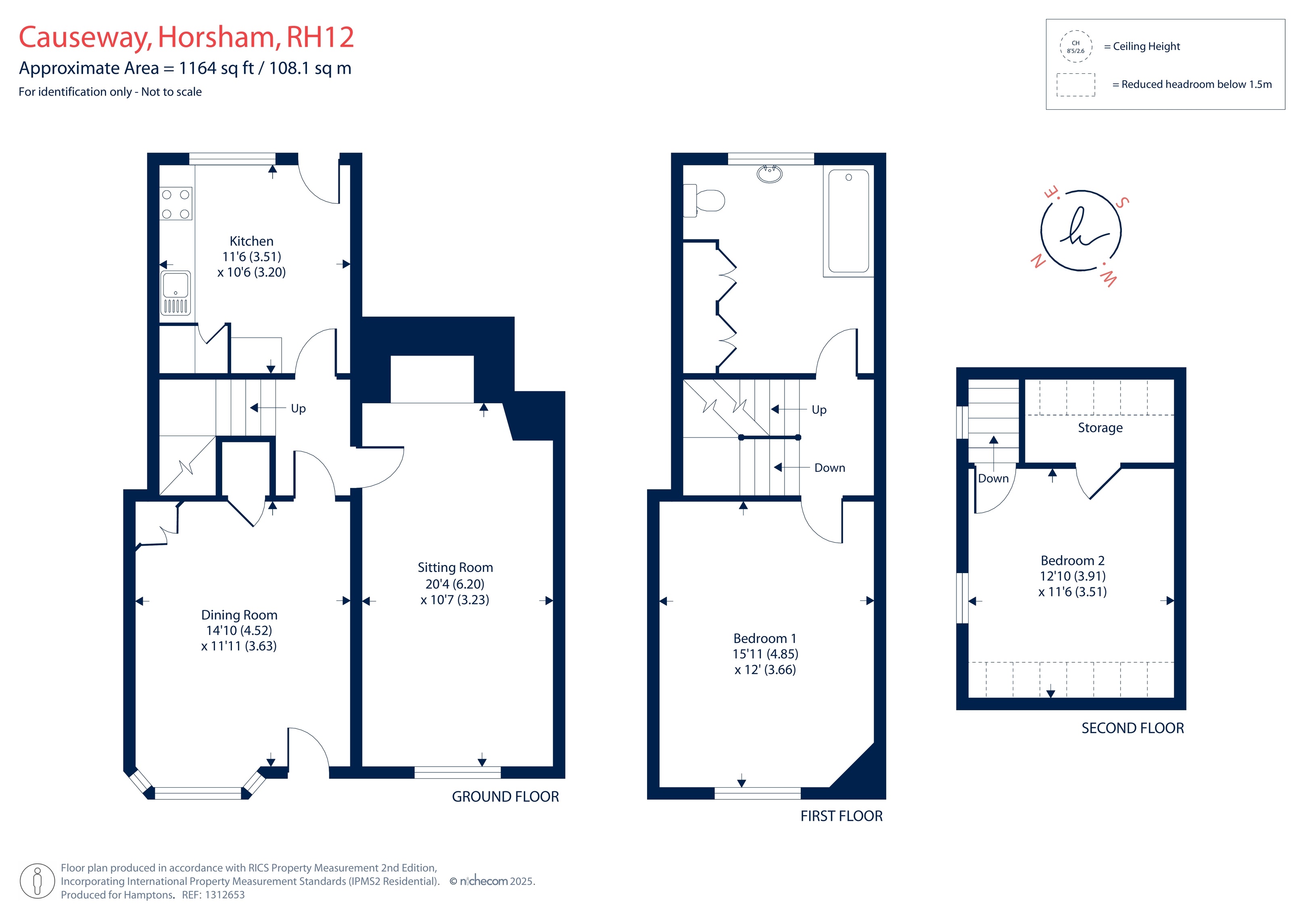 19, Causeway, Horsham floorplan