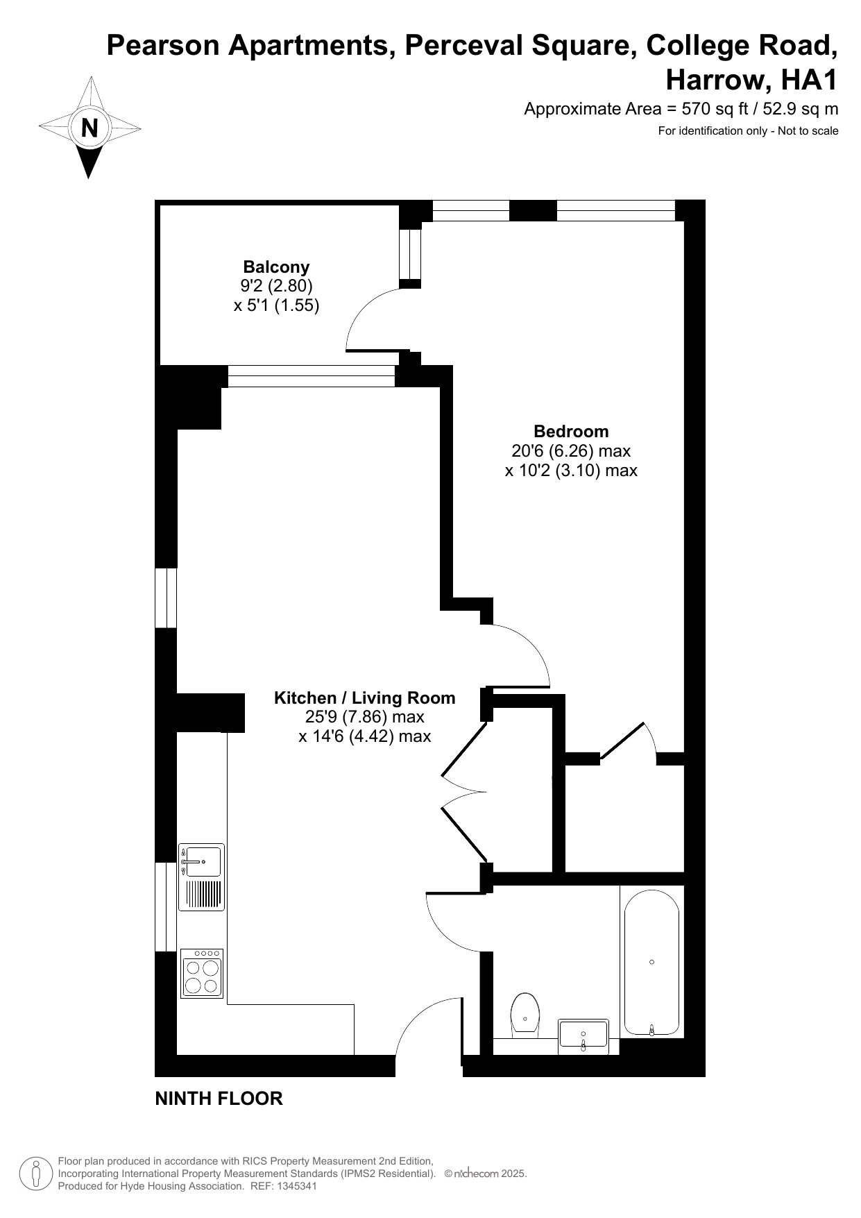 Pearson Apartments, Harrow floorplan