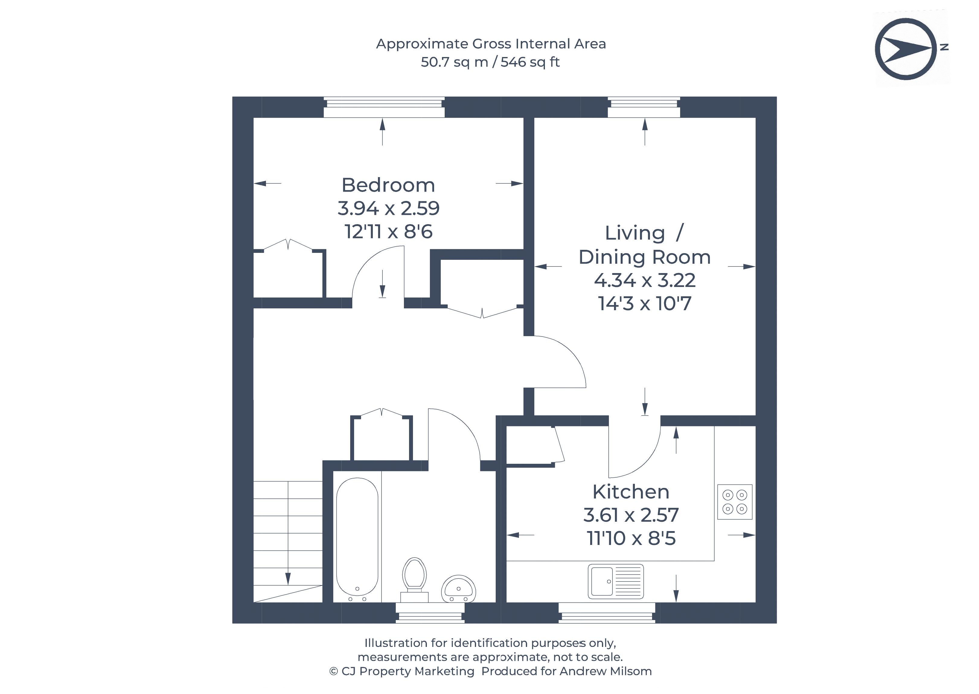 Apt 3 No 5, Arthur Close, Cookham floorplan