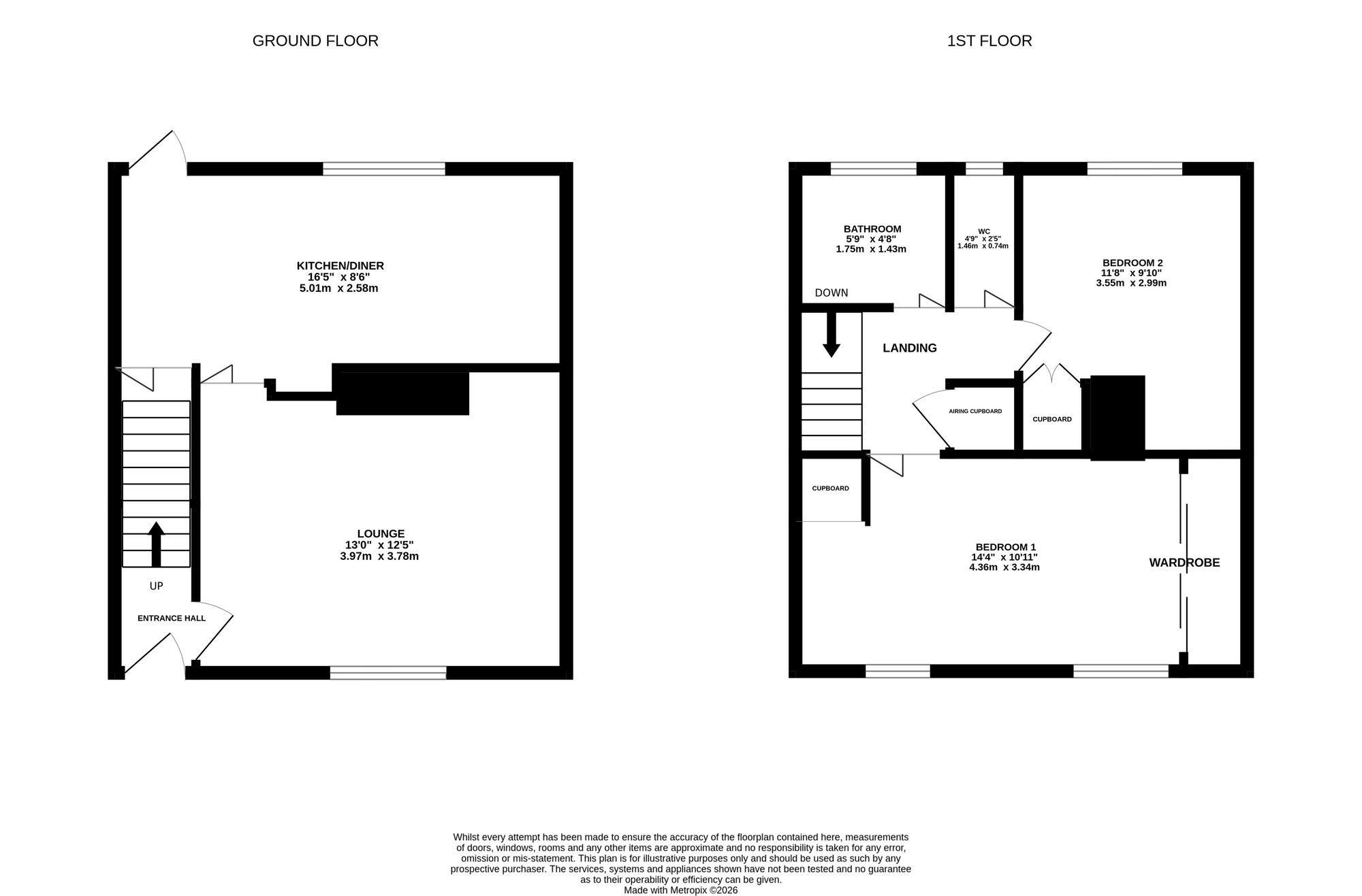 12, Bramshot Way, Watford floorplan