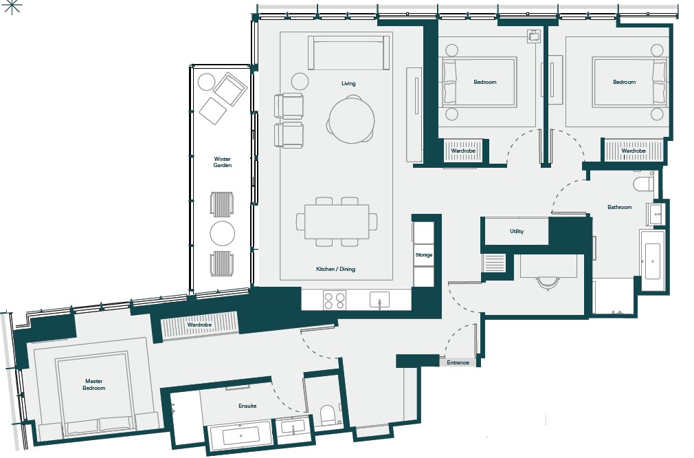 30, Shard Place, London floorplan