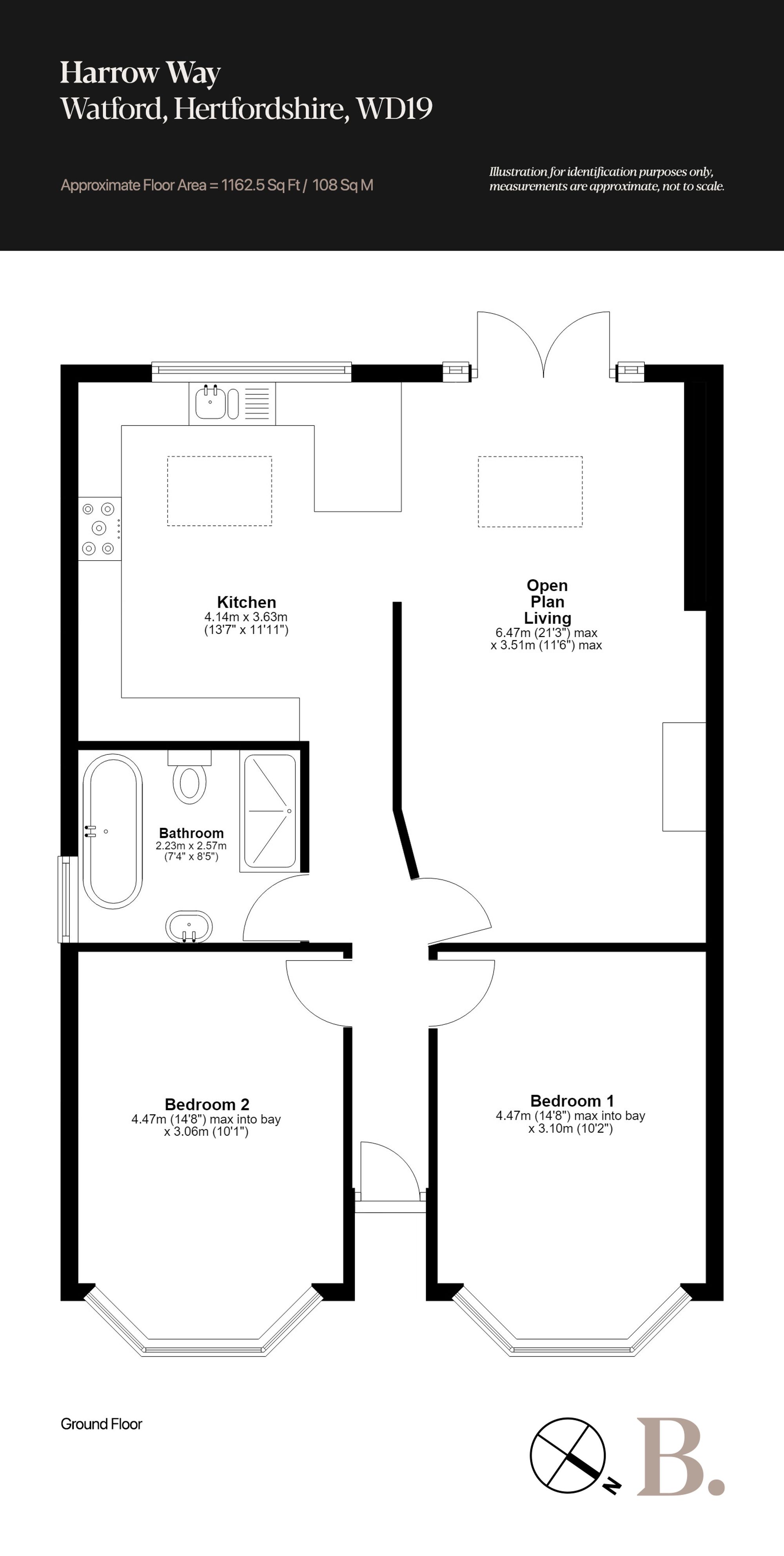 102 Harrow Way, Watford floorplan