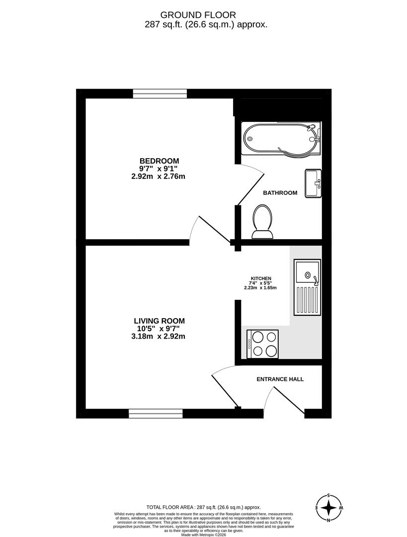 Crossways Farm Flat, Kintbury Road, Hungerford floorplan