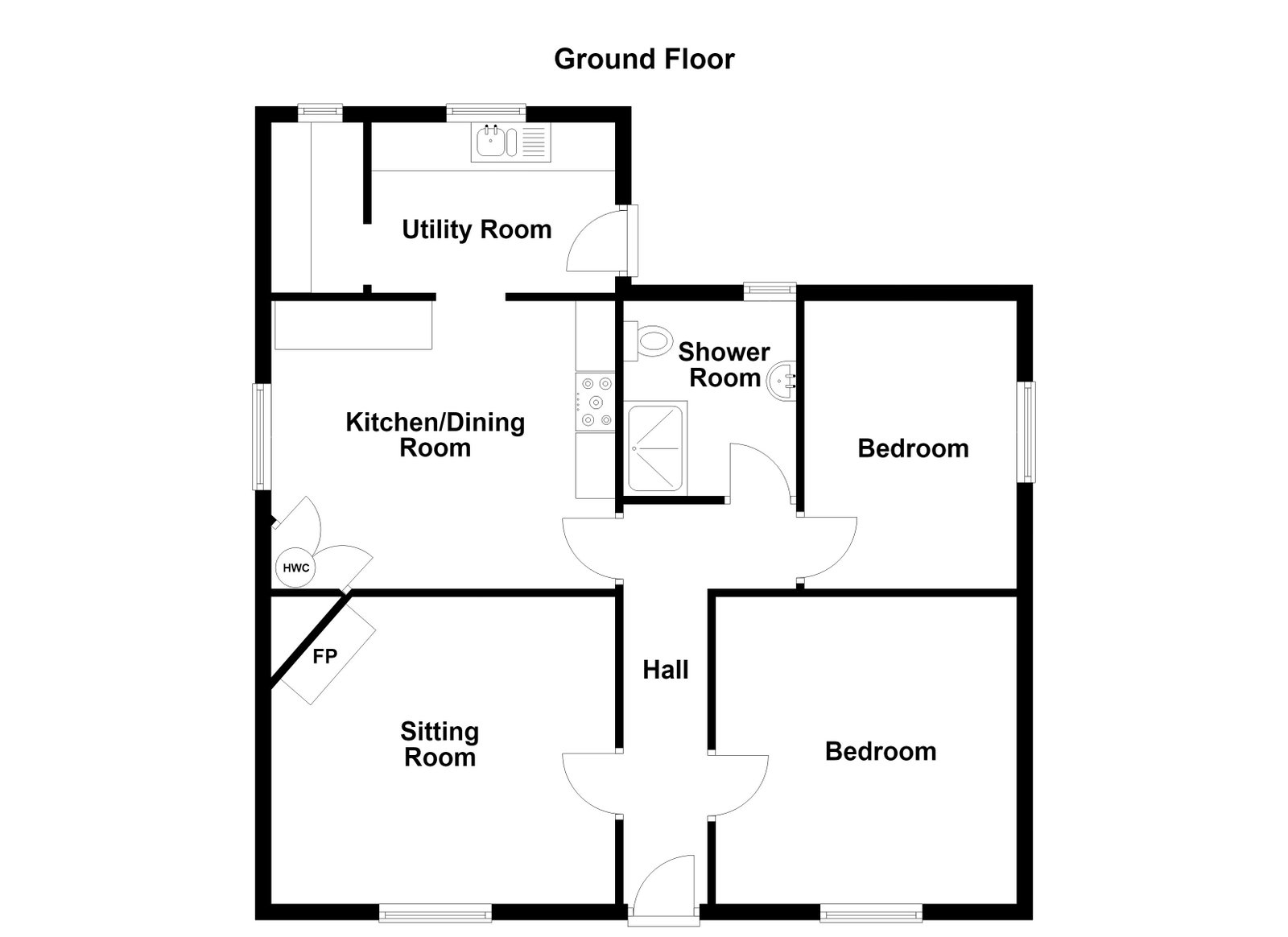 Bungalow,Coseleigh, Old Caithness Road, Helmsdale floorplan