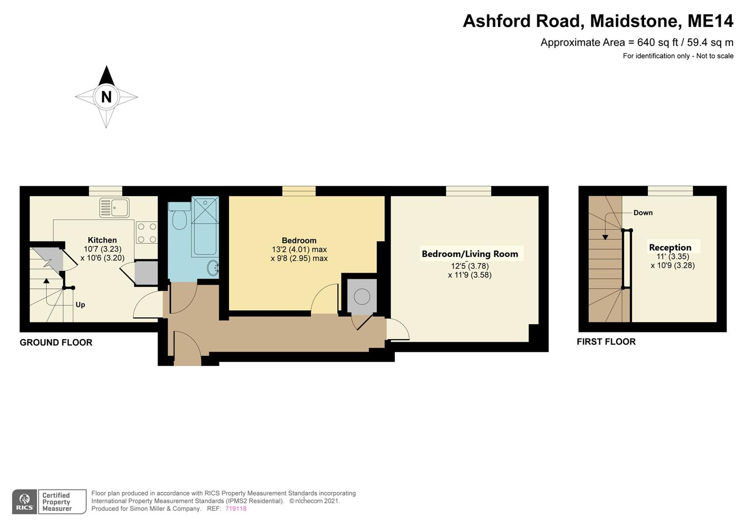Flat 1, Wellington House, 6, Ashford Road, Maidstone floorplan