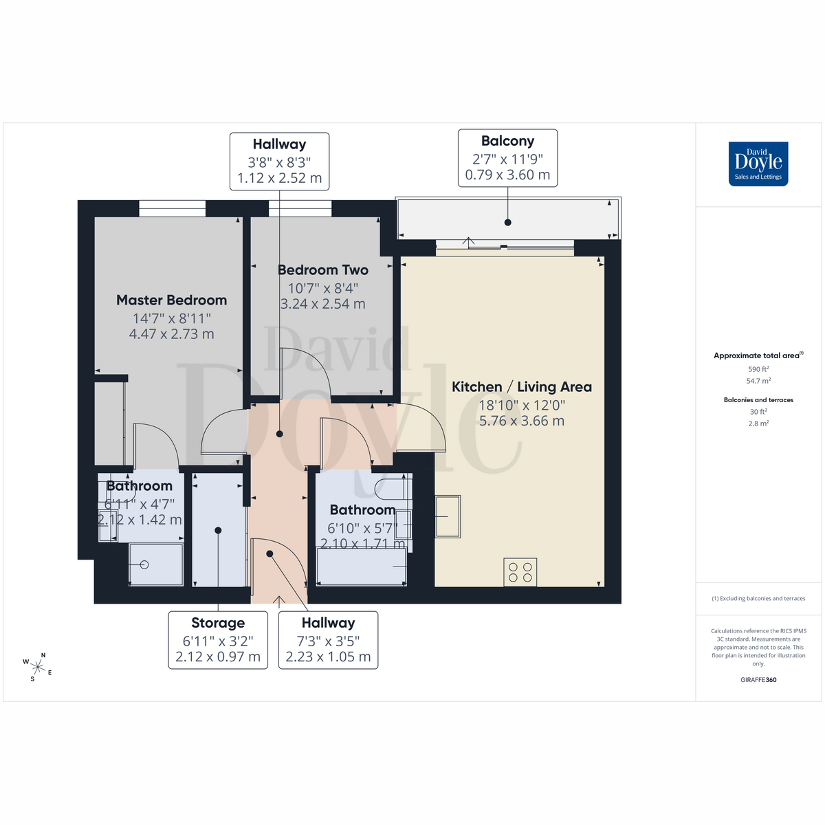 10, Harrison House, The Embankment floorplan