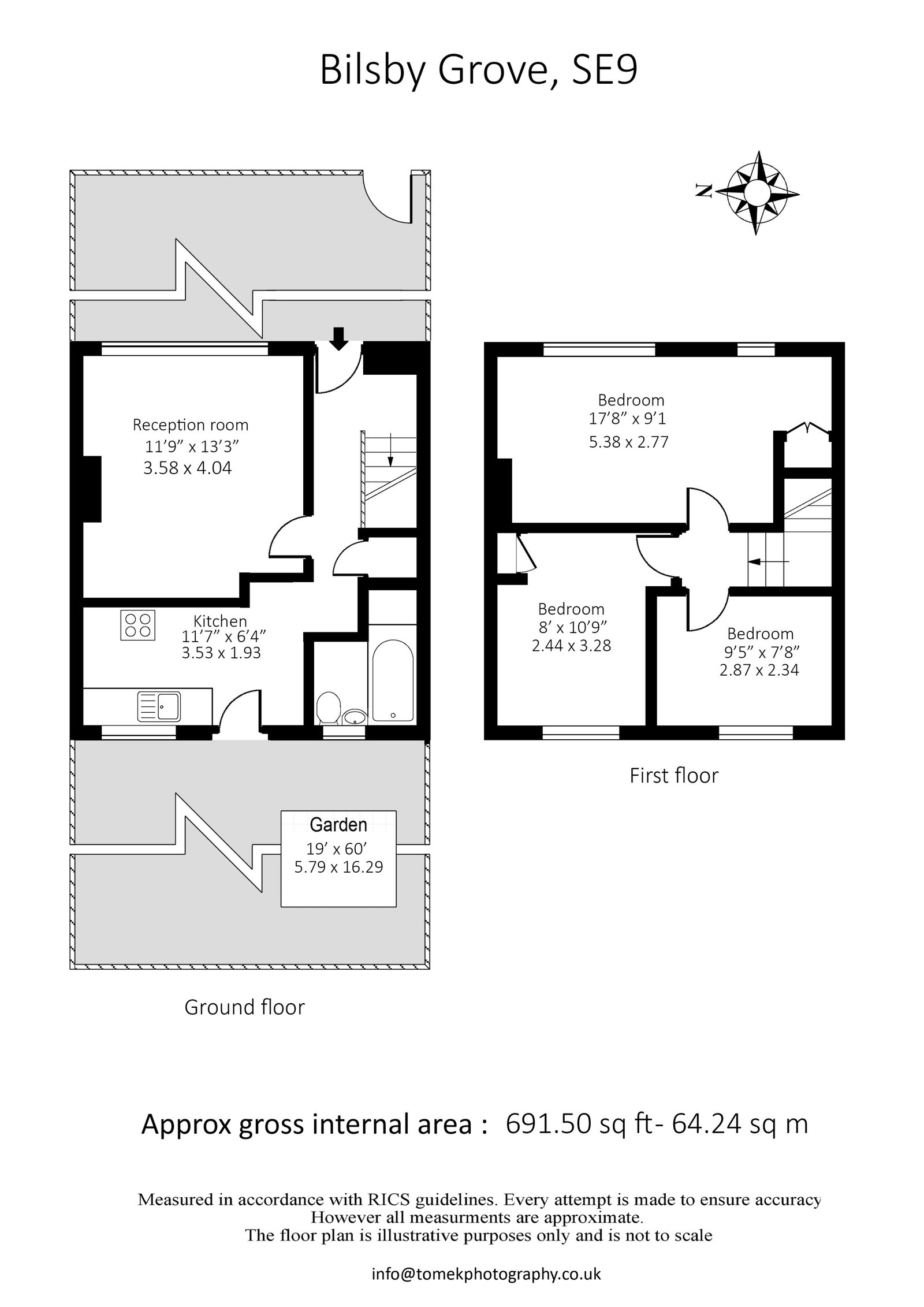 8, Bilsby Grove, London floorplan