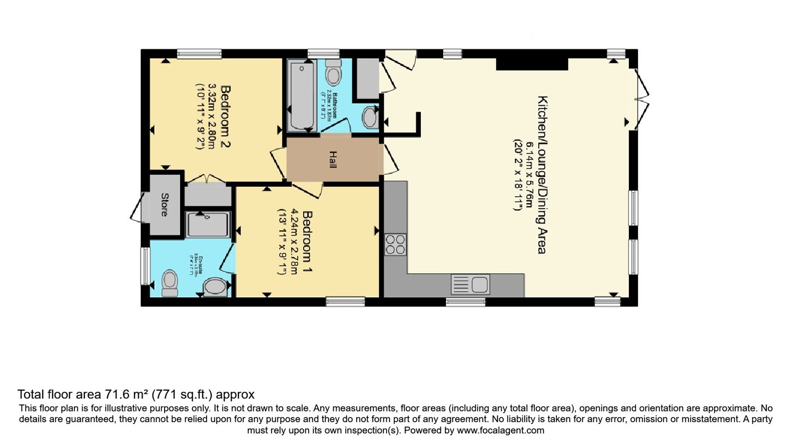 5 Atlantic Rise,, Praa Sands Holiday Village, Penzance floorplan