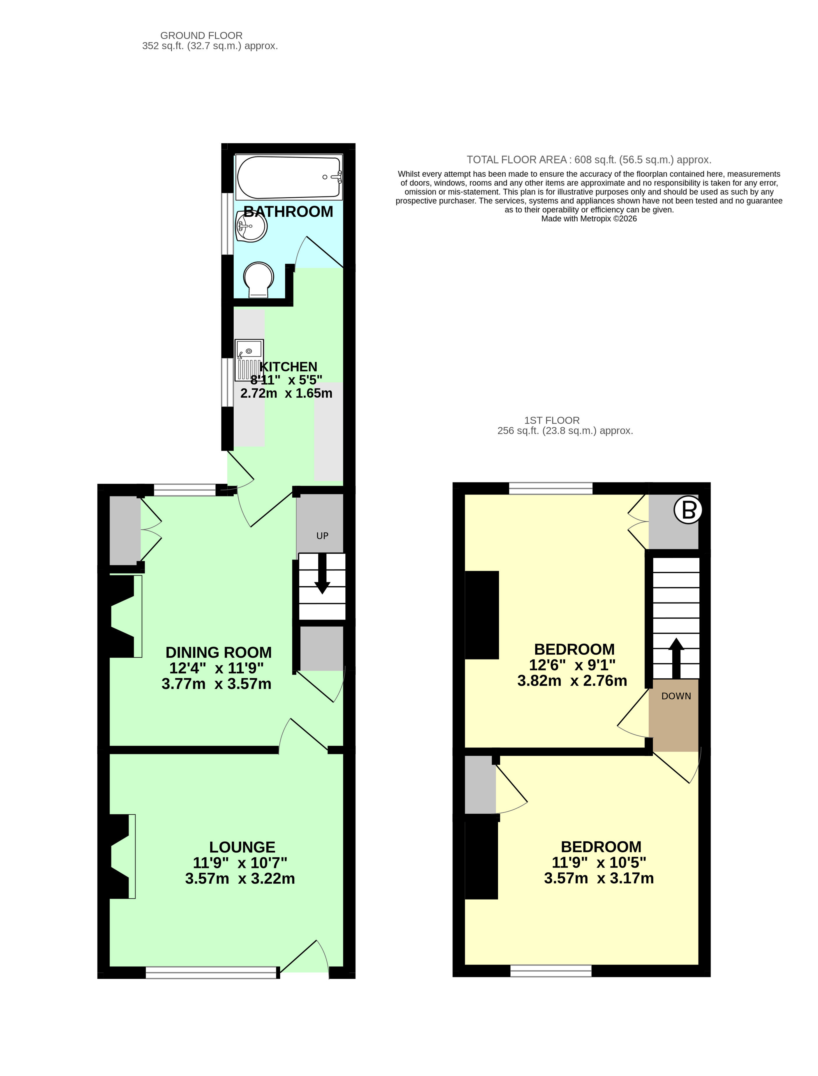 5, Pembroke Street, York floorplan