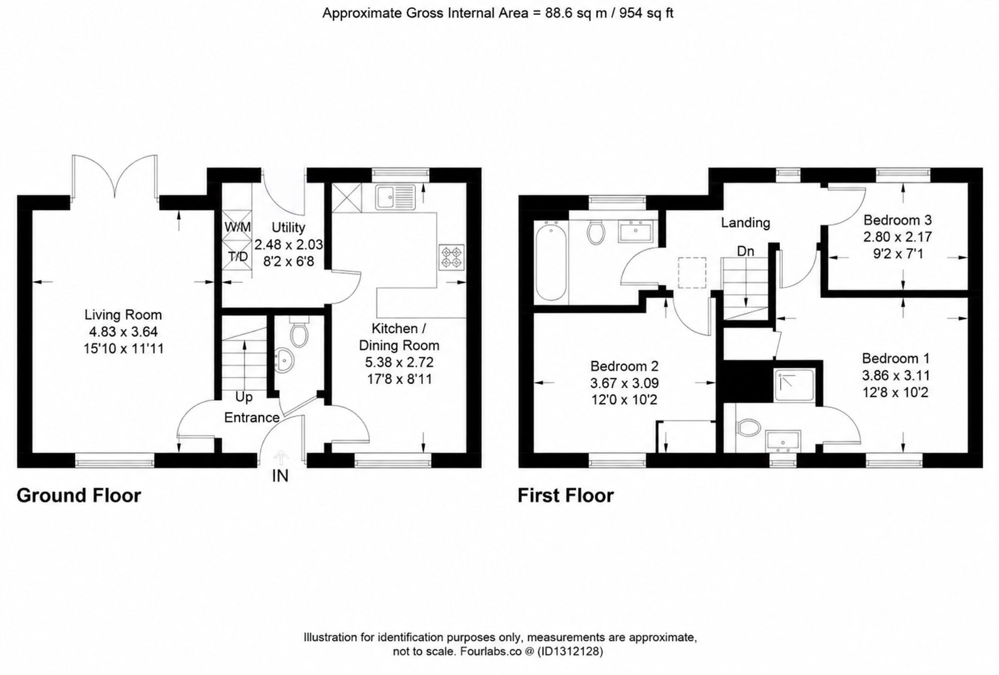1 Spring Court Foxburrow Lane, Crawley floorplan