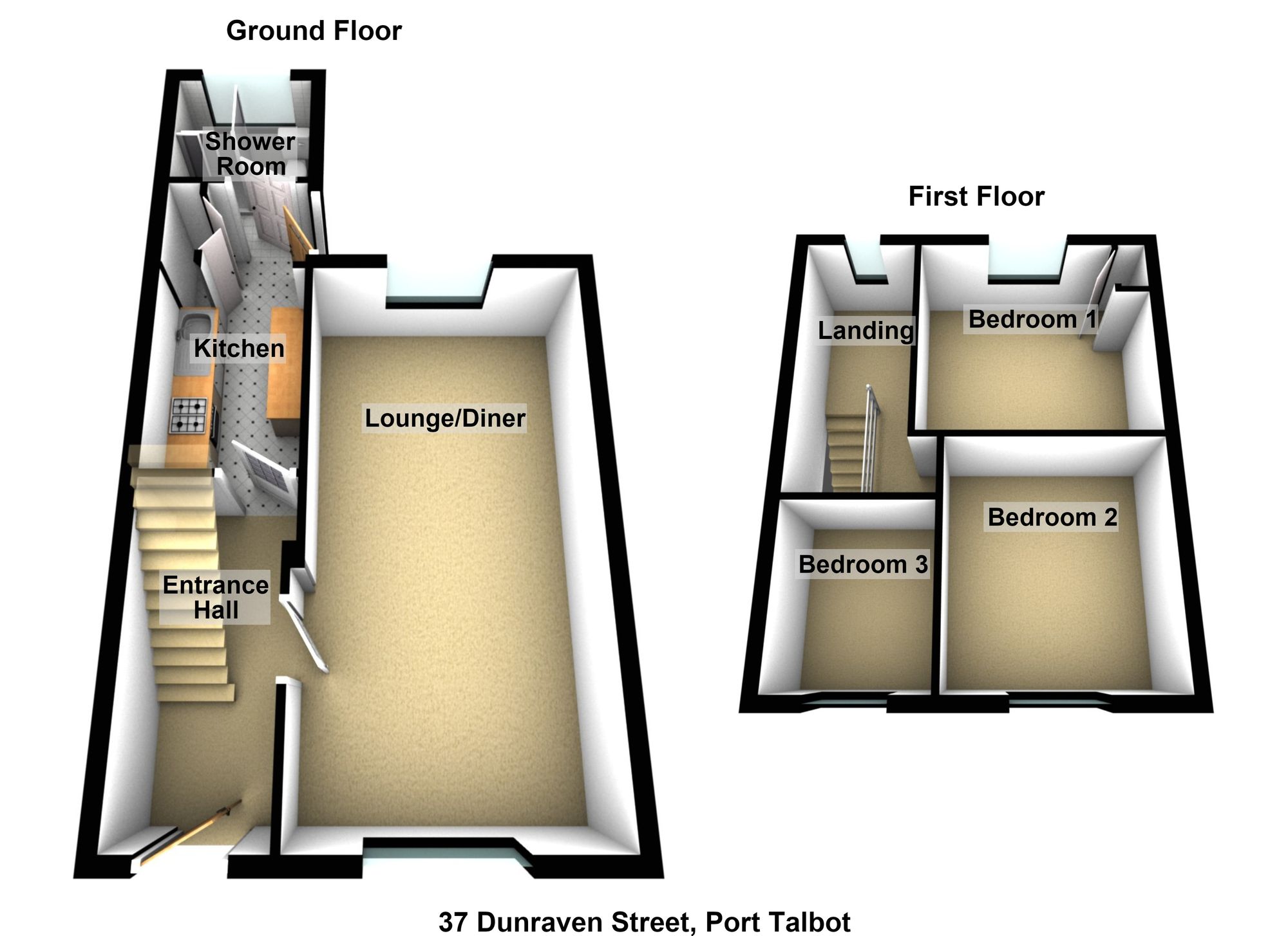 37 Dunraven Street, Port Talbot floorplan