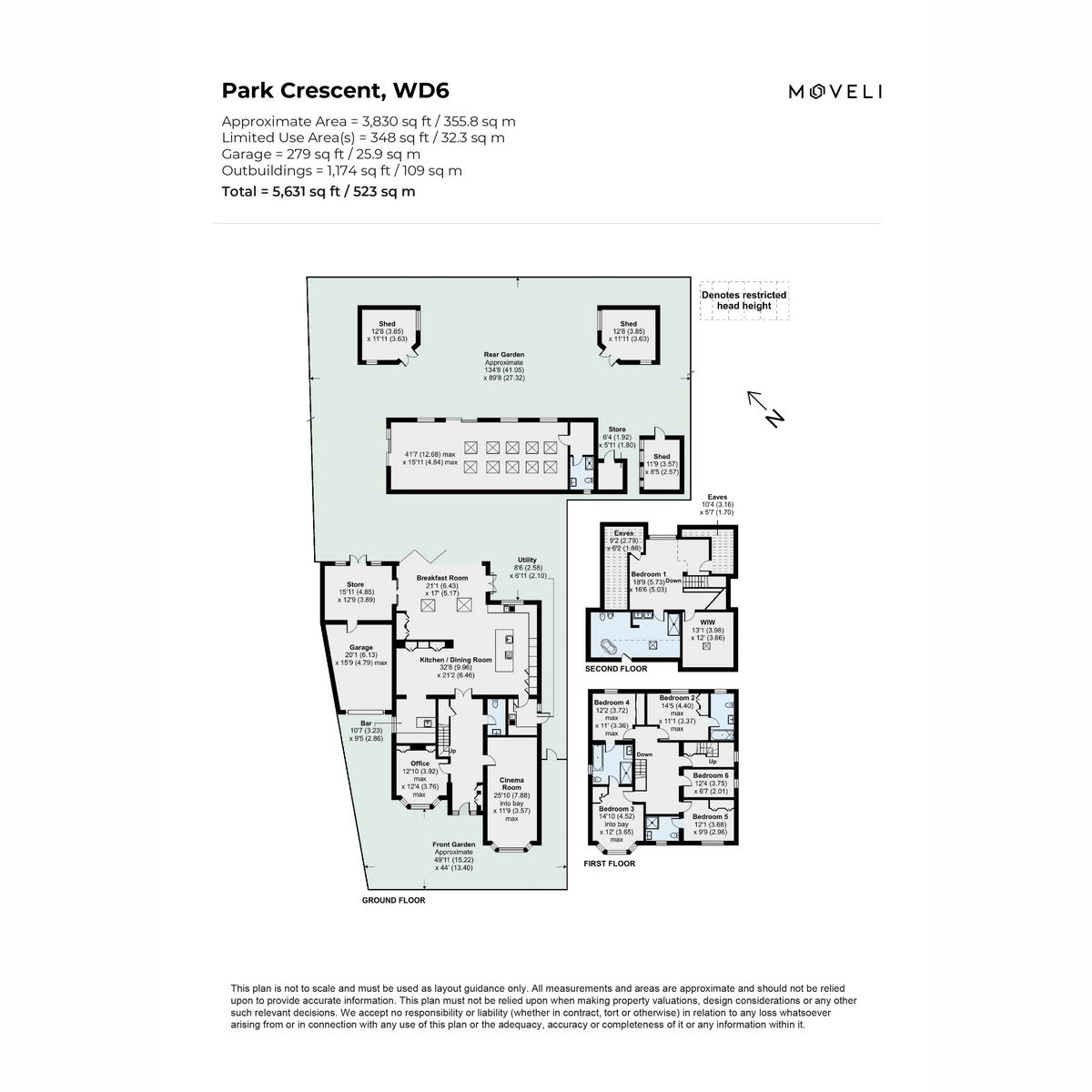 60, Park Crescent, Elstree floorplan