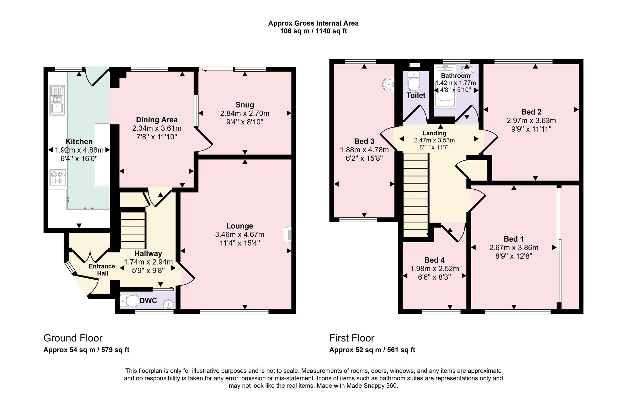 21 Southfields Close, Southampton floorplan